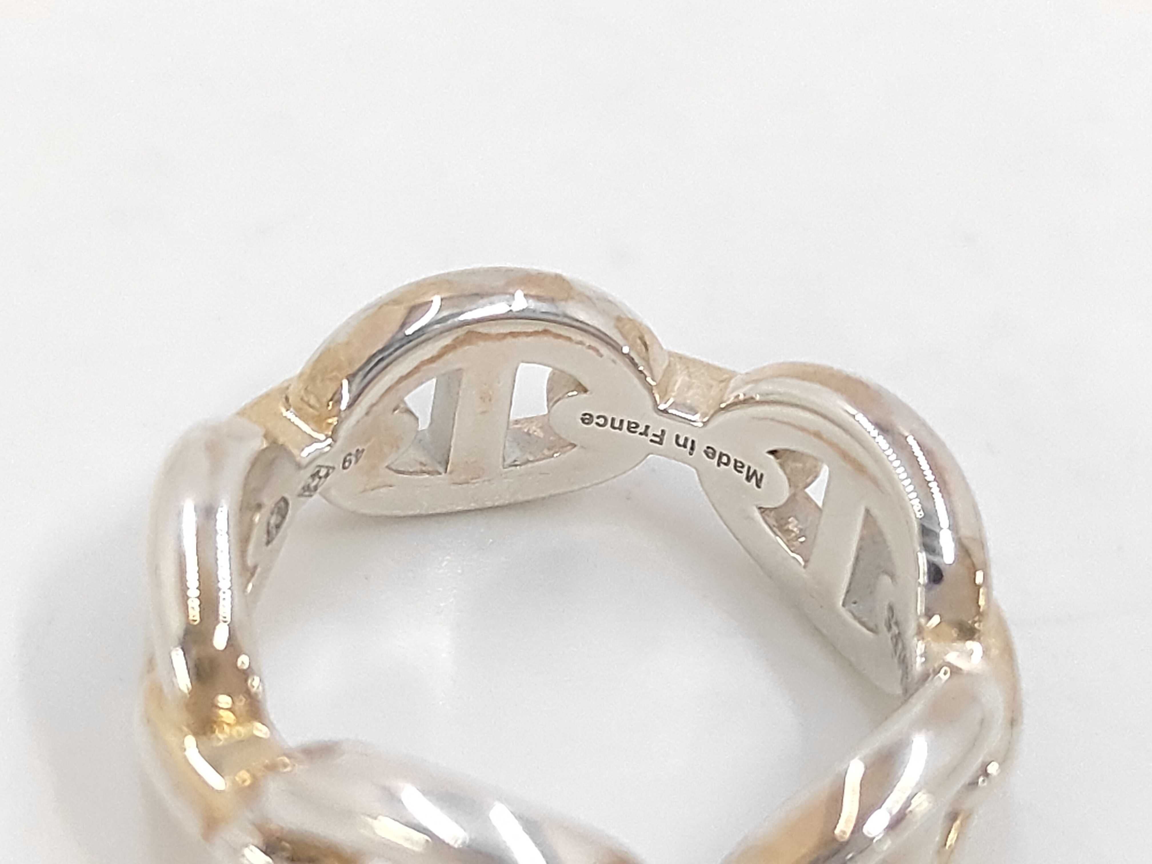 Chaine d'Ancre Enchainée Ring, 925 Sterling Silver, 5.38g, Size #49 — view 3