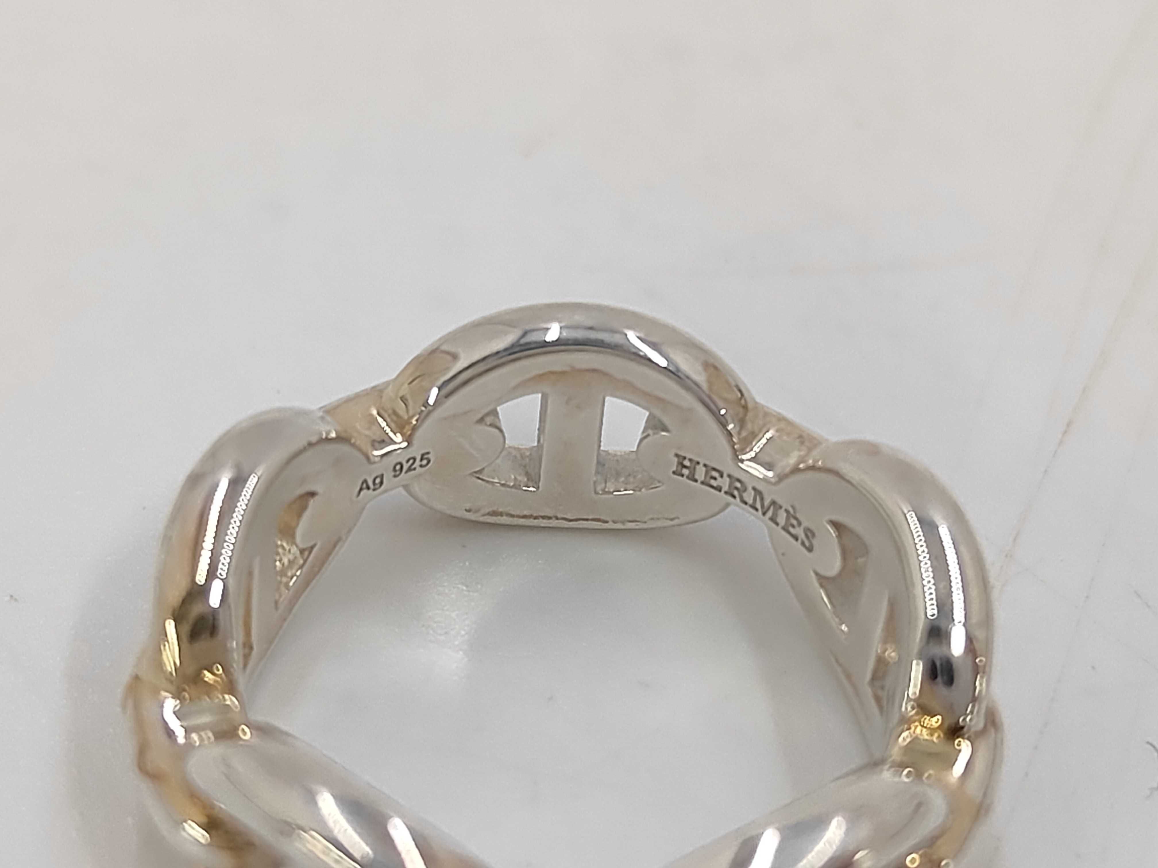 Chaine d'Ancre Enchainée Ring, 925 Sterling Silver, 5.38g, Size #49 — view 4