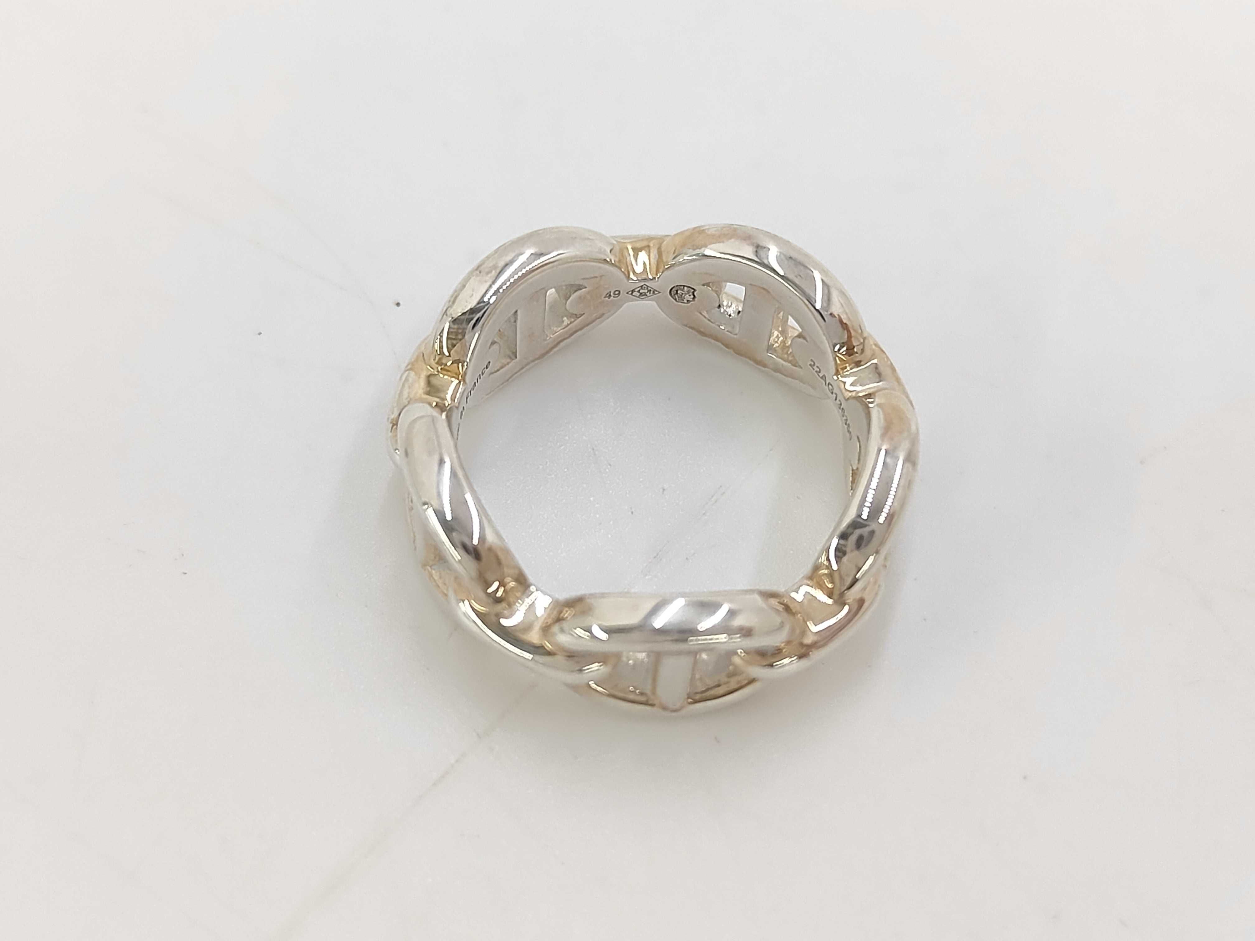 Chaine d'Ancre Enchainée Ring, 925 Sterling Silver, 5.38g, Size #49 — view 5