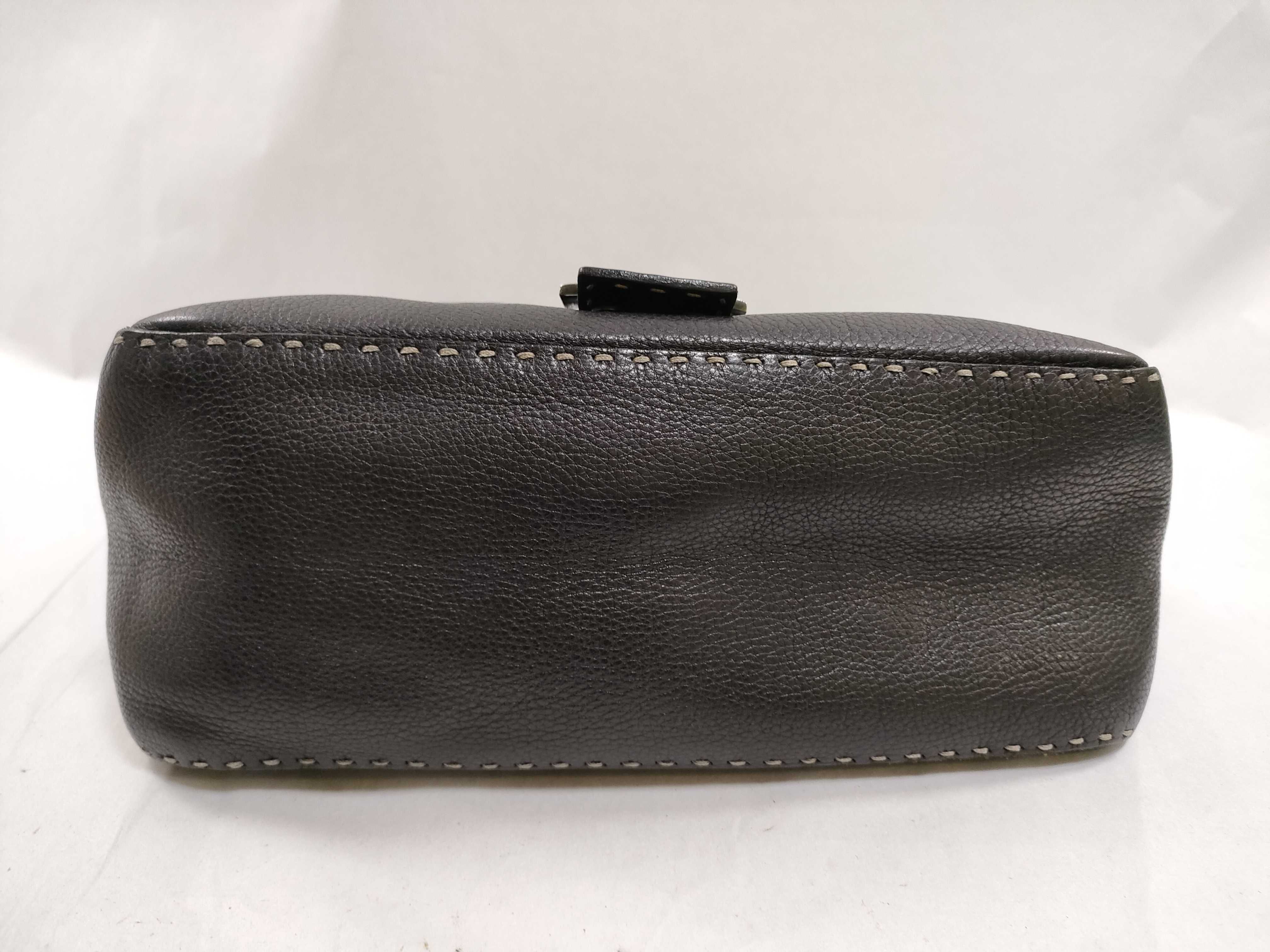 Mamma Fendi Handbag Mamma Bucket Leather Black Bag Handbag — view 7