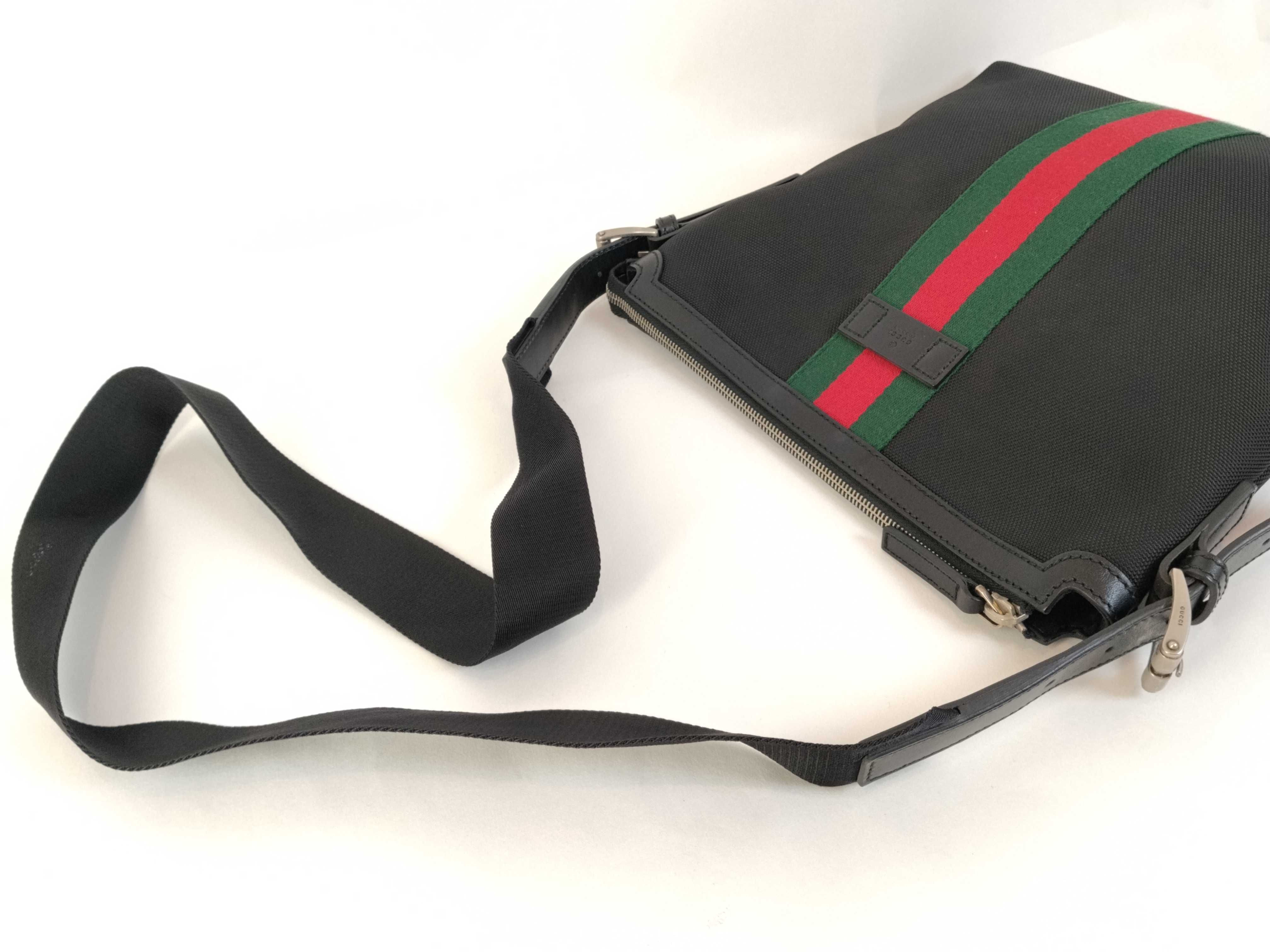 GG Supreme Ophidia PVC x Leather Shoulder Bag, Black, 387111 (Shoulder Bag) — view 3