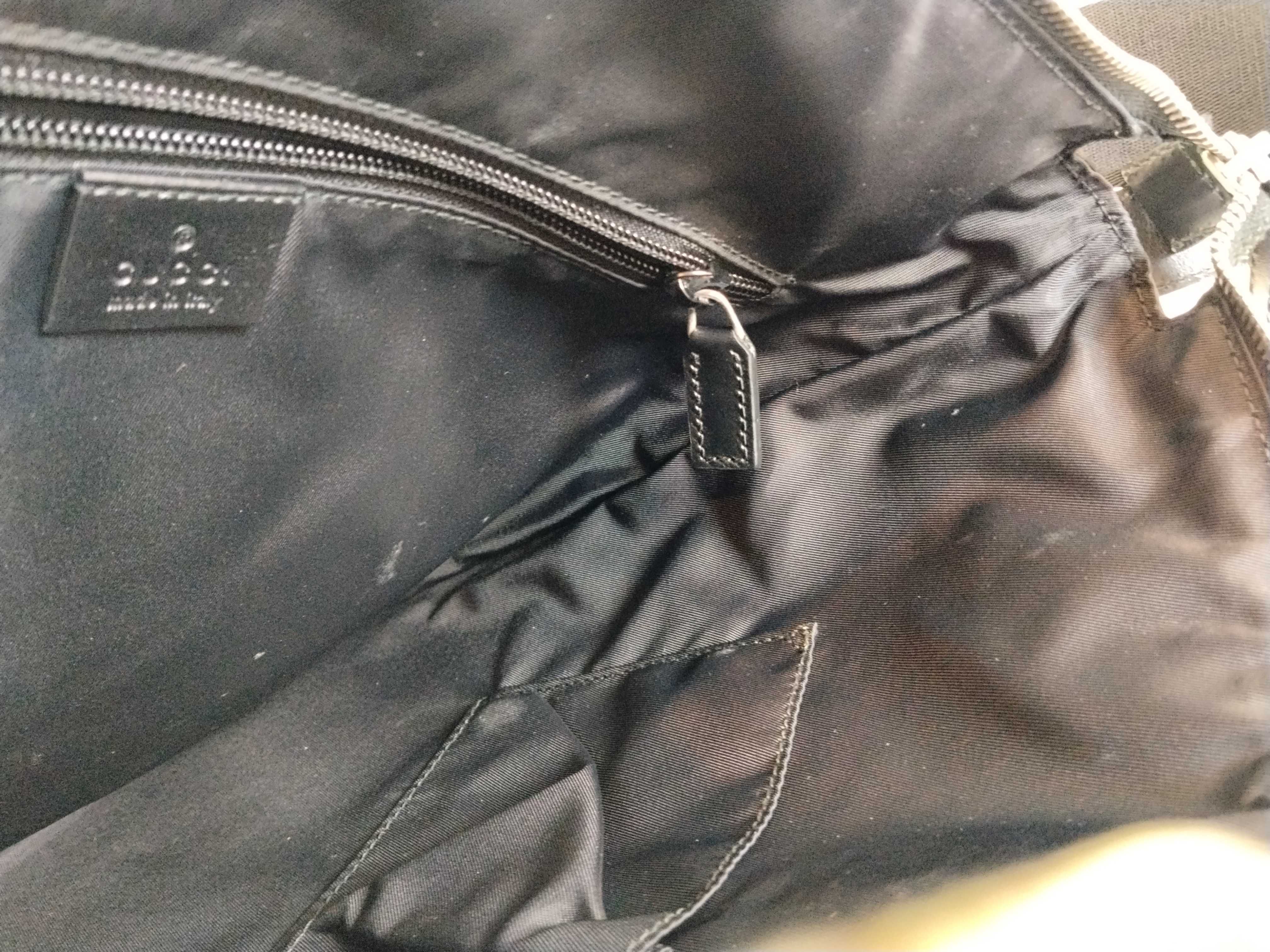 GG Supreme Ophidia PVC x Leather Shoulder Bag, Black, 387111 (Shoulder Bag) — view 9