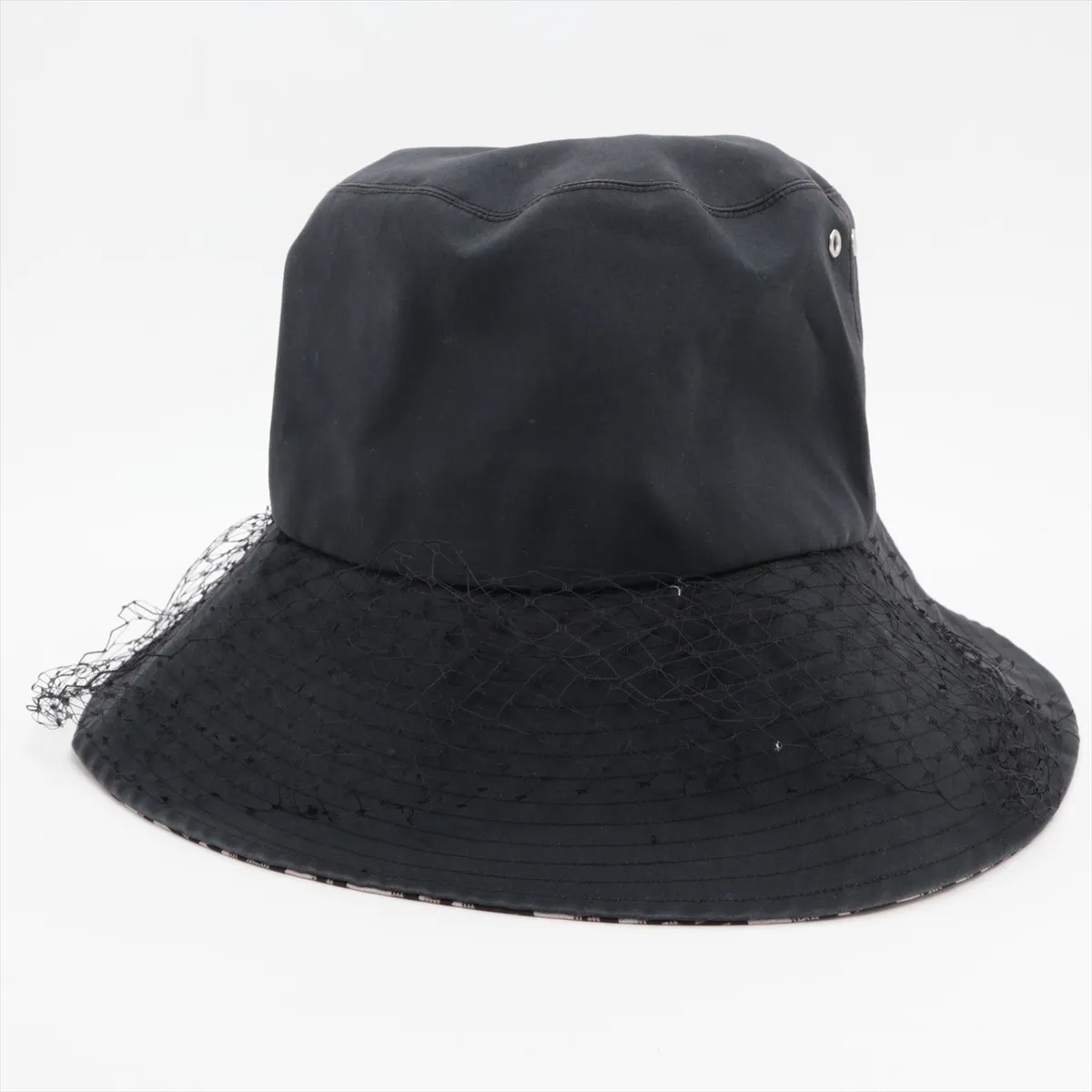 95TDD924G130 Oblique Bucket Hat 58 Polyester x Cotton Black