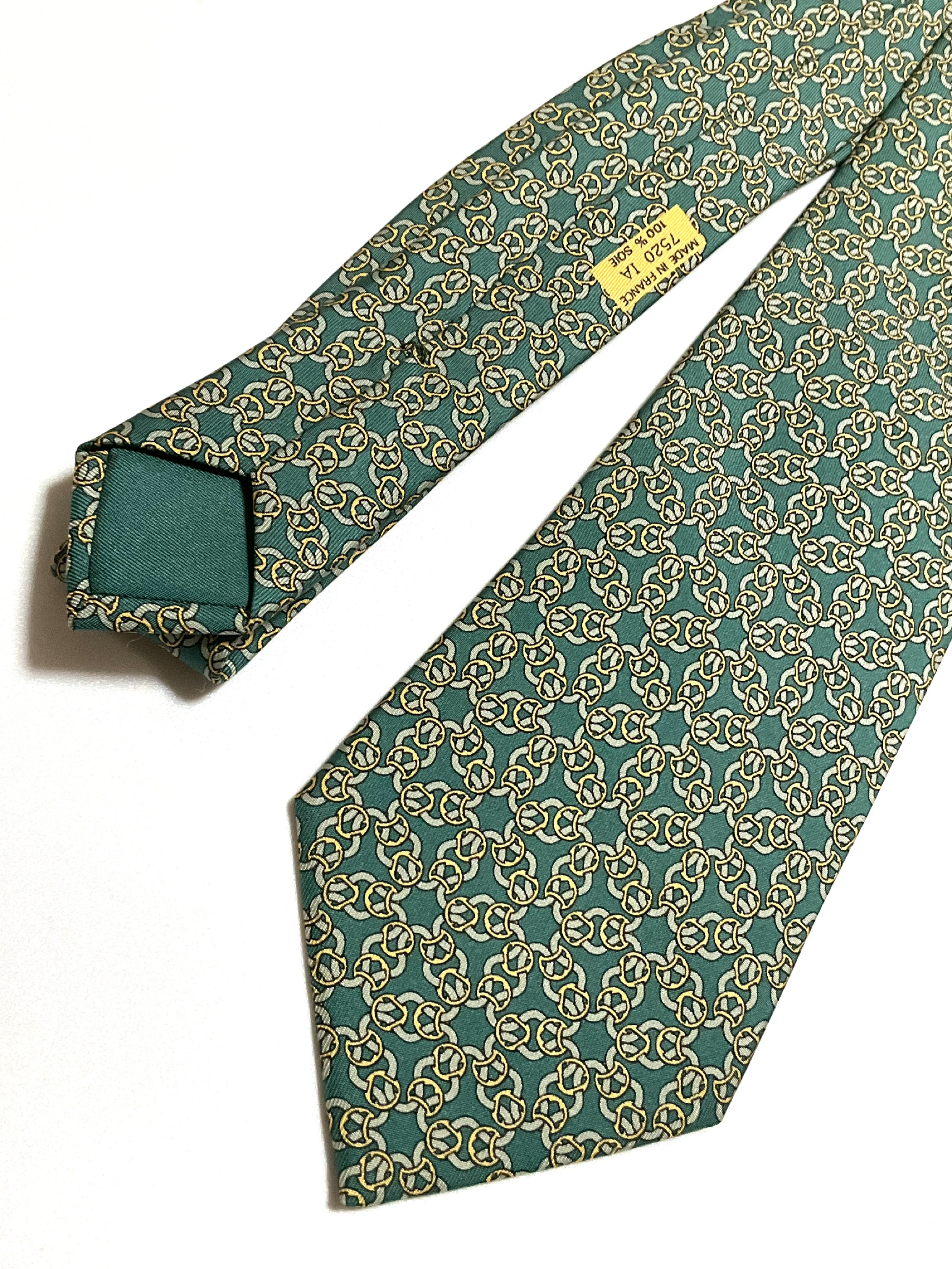 HERMES 100% Silk Tie and Other Accessories — view 2