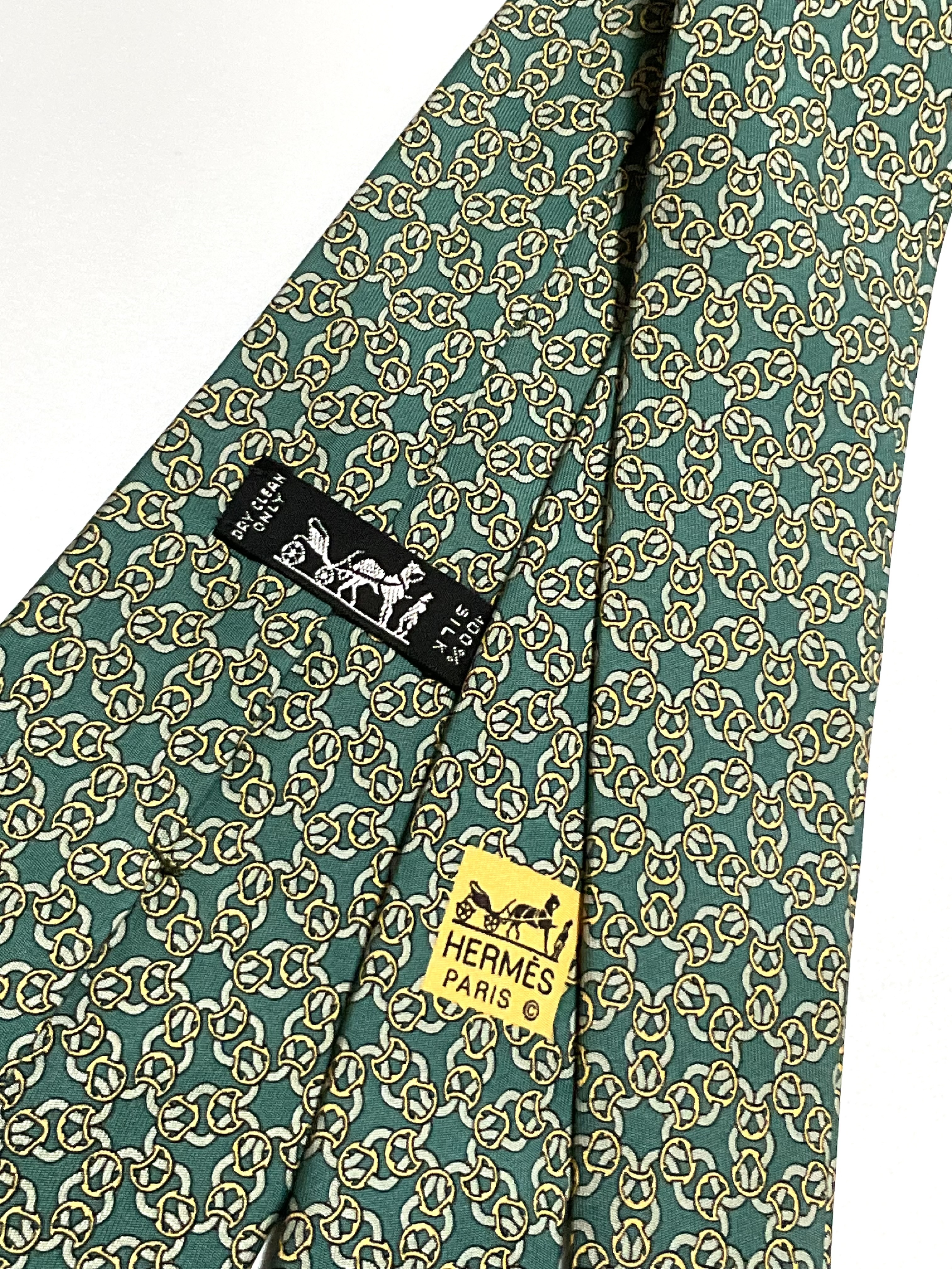 HERMES 100% Silk Tie and Other Accessories — view 4