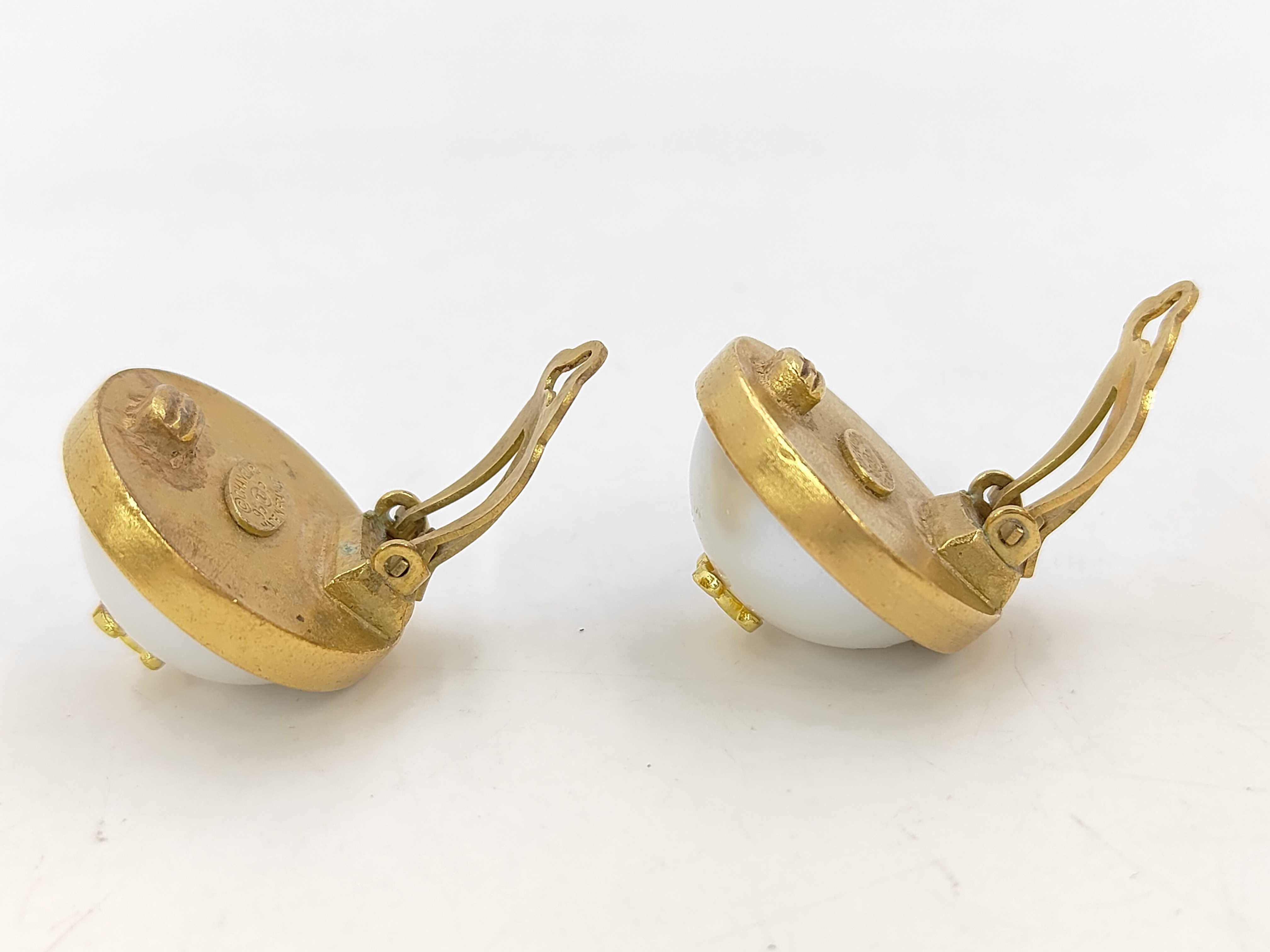 Pearl Coco Mark Earrings — view 3