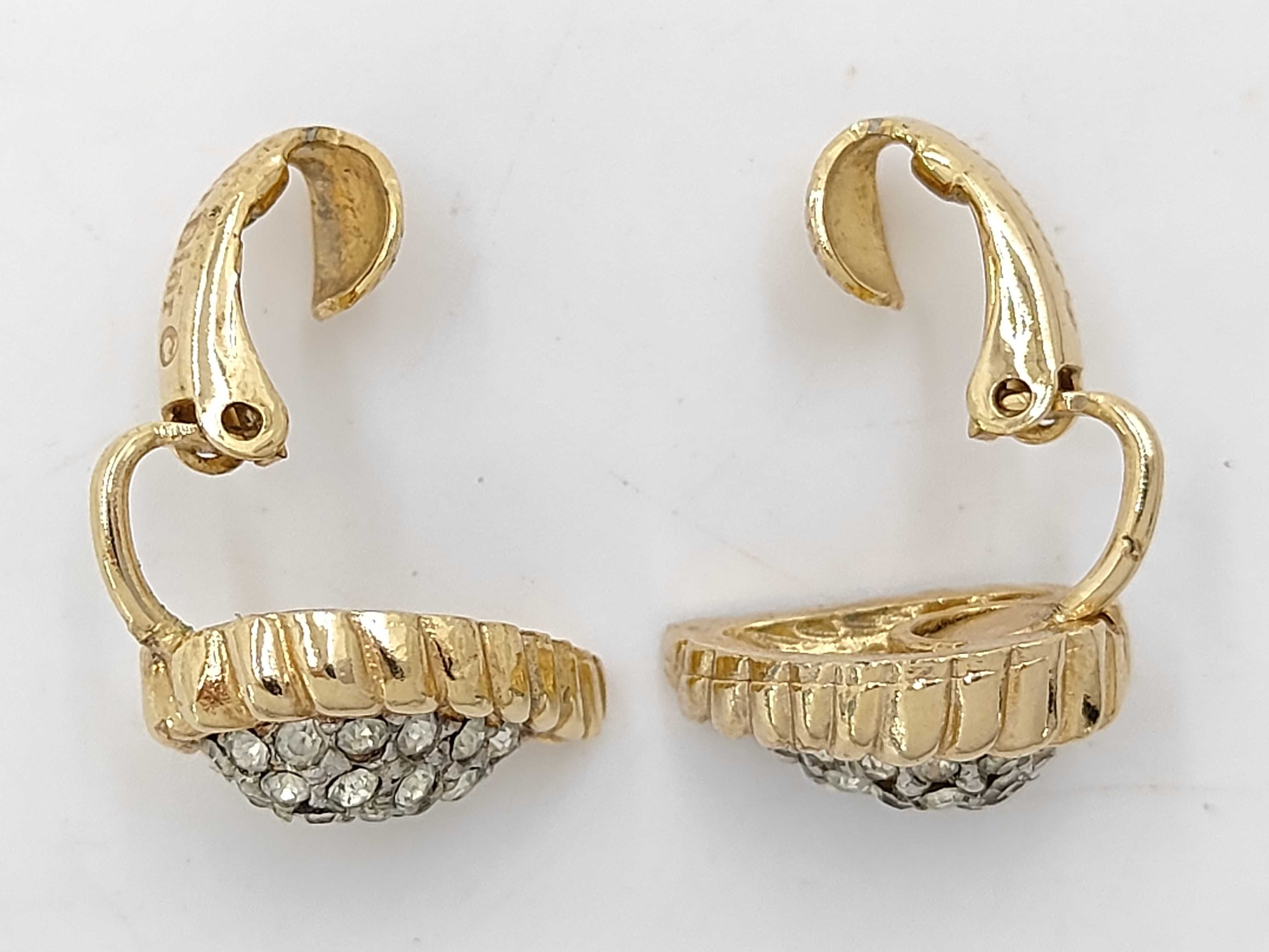Drop Stone Gold (YG) Earrings — view 4