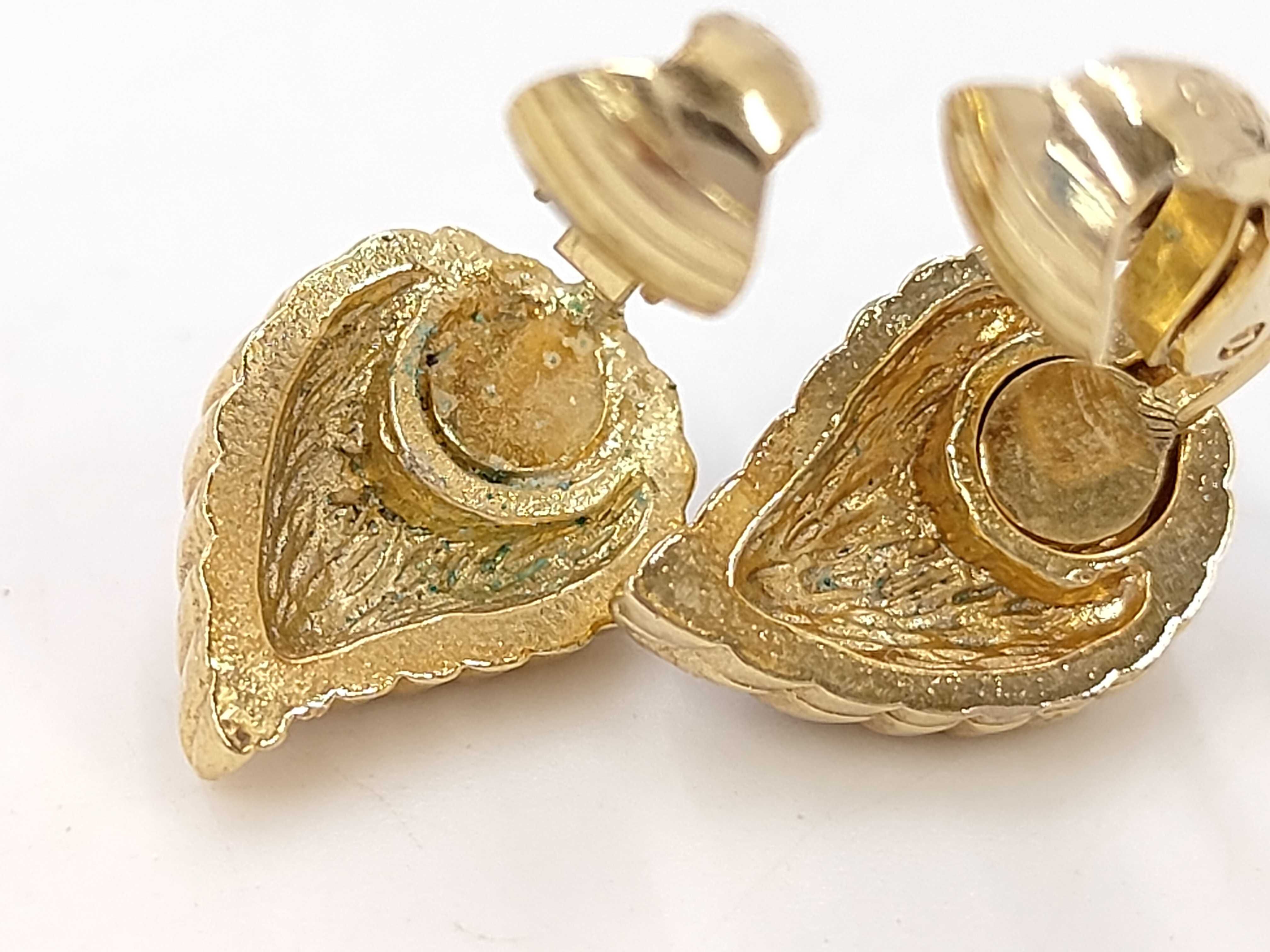 Drop Stone Gold (YG) Earrings — view 5
