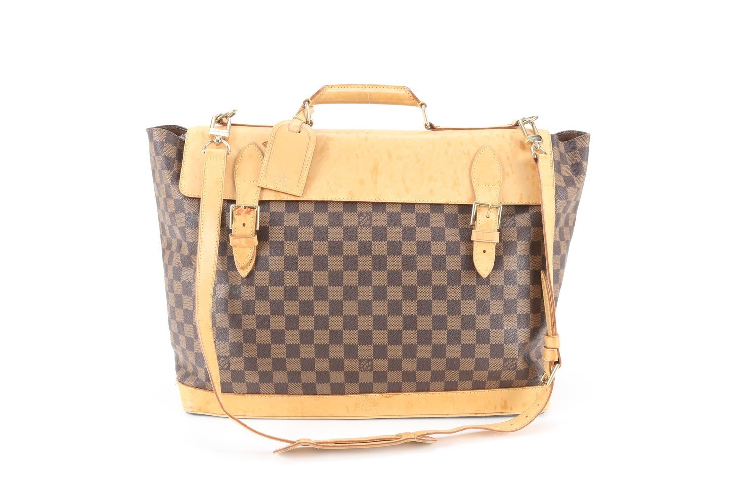 Damier Clipper M99039 Leather 2-Way Boston Bag (Crossbody Bag)