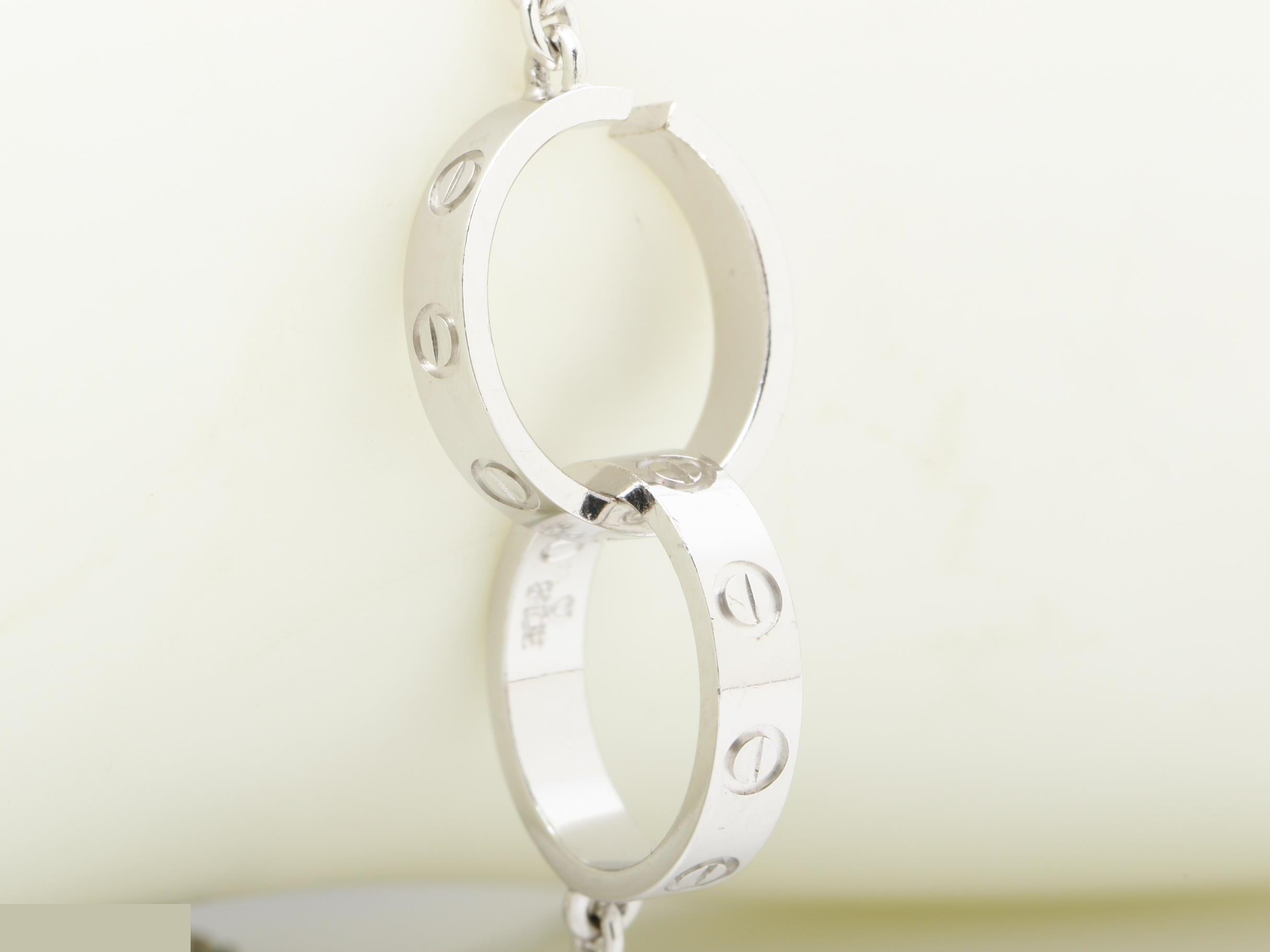 Love Series (Precious Metal) Bracelet/Bangle (Metal) 750WG 3.8g — view 2