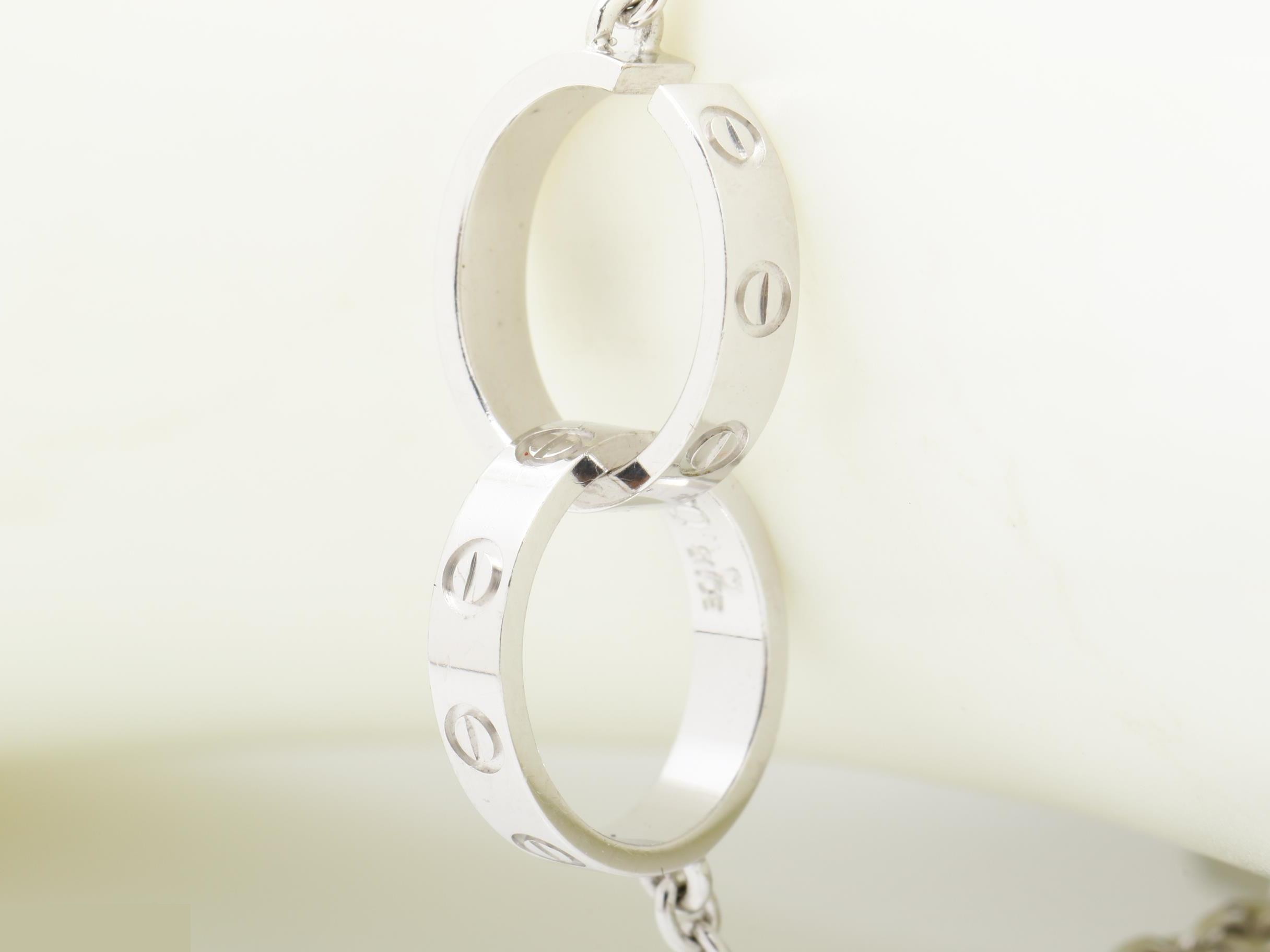 Love Series (Precious Metal) Bracelet/Bangle (Metal) 750WG 3.8g — view 3