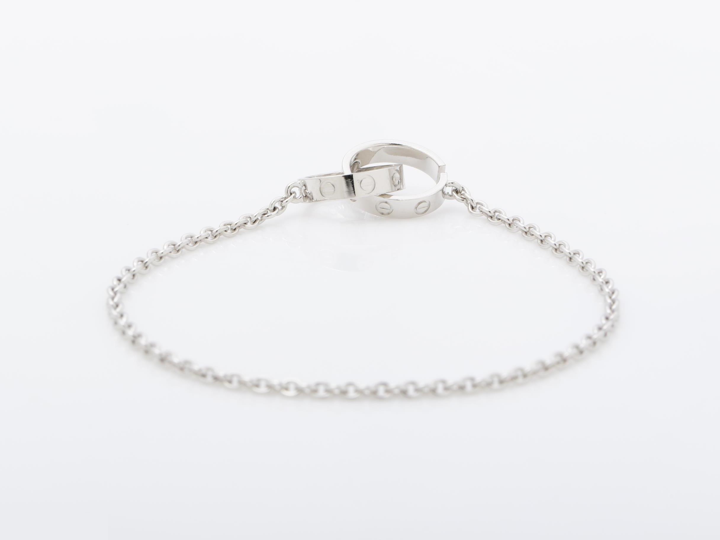 Love Series (Precious Metal) Bracelet/Bangle (Metal) 750WG 3.8g — view 4