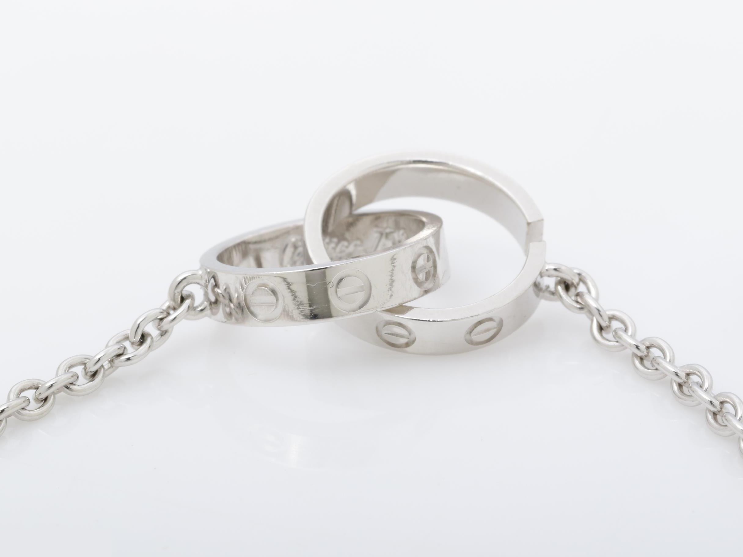 Love Series (Precious Metal) Bracelet/Bangle (Metal) 750WG 3.8g — view 5