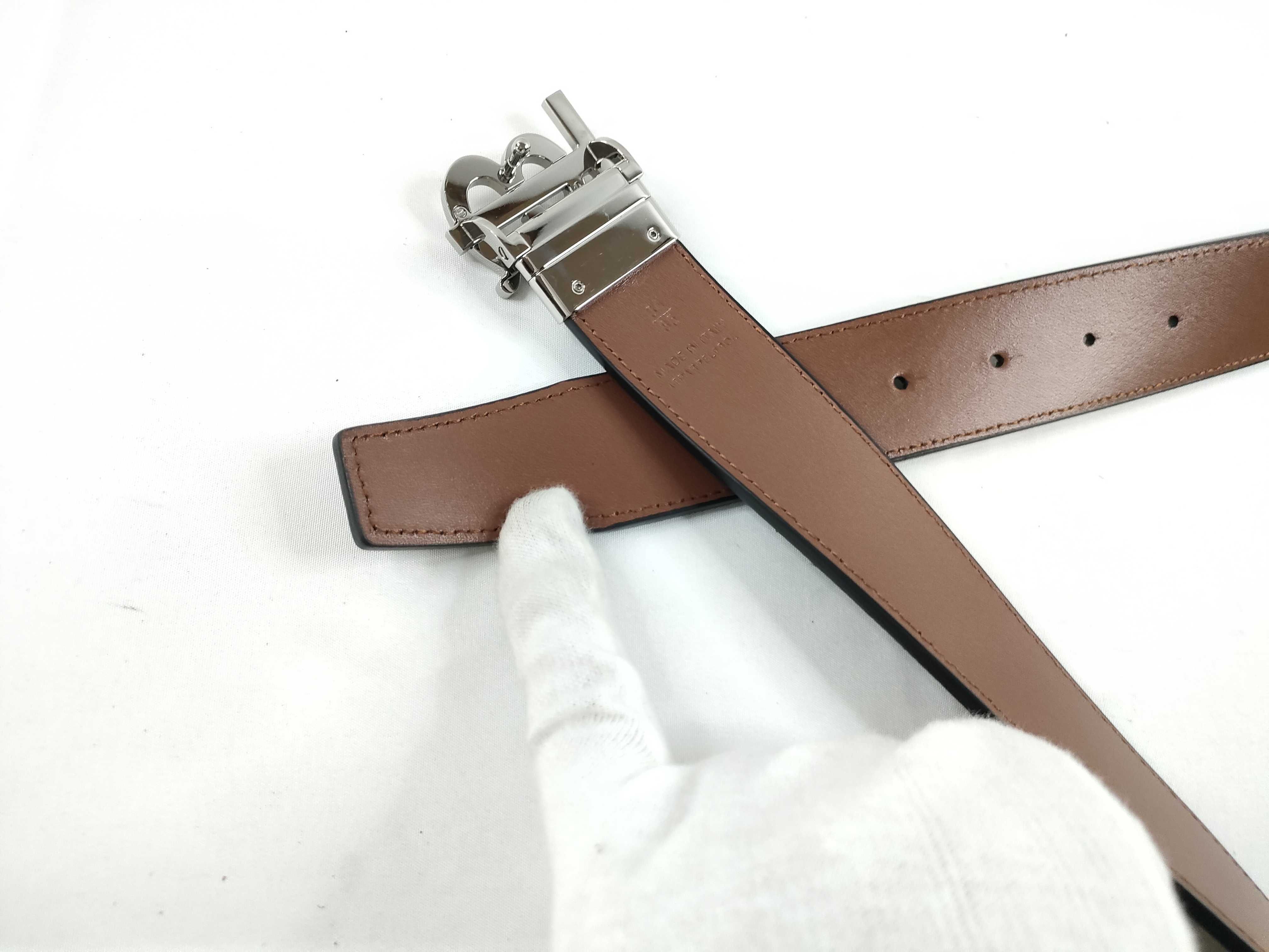 TB logo leather belt — view 4