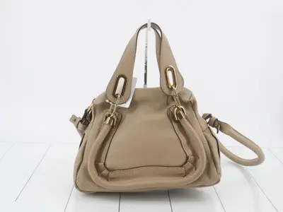Paraty 2-Way Bag, Beige Leather