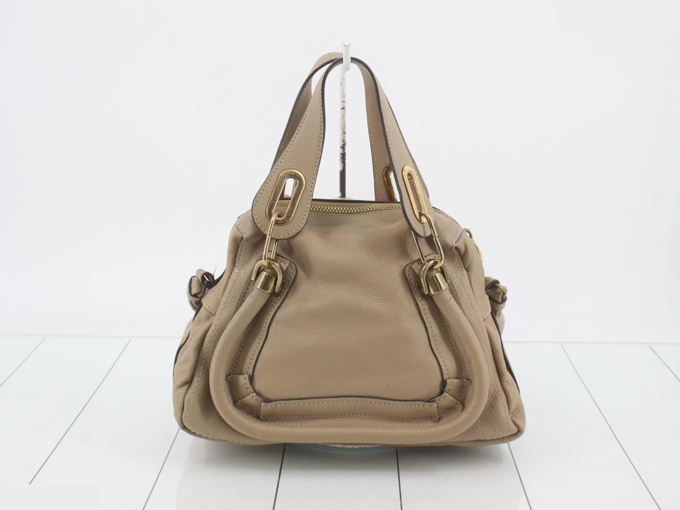 Paraty 2-Way Bag, Beige Leather — view 2