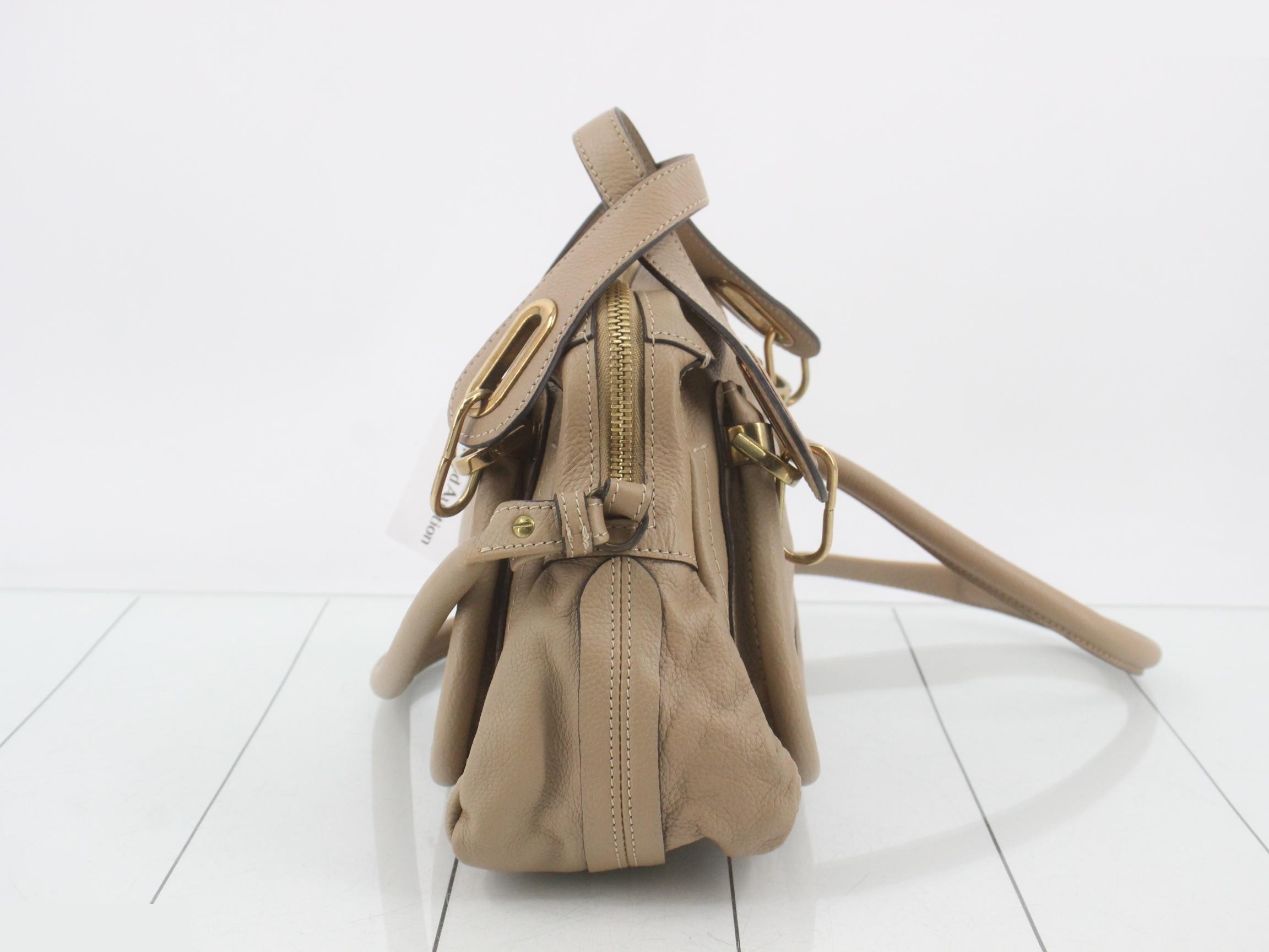 Paraty 2-Way Bag, Beige Leather — view 3
