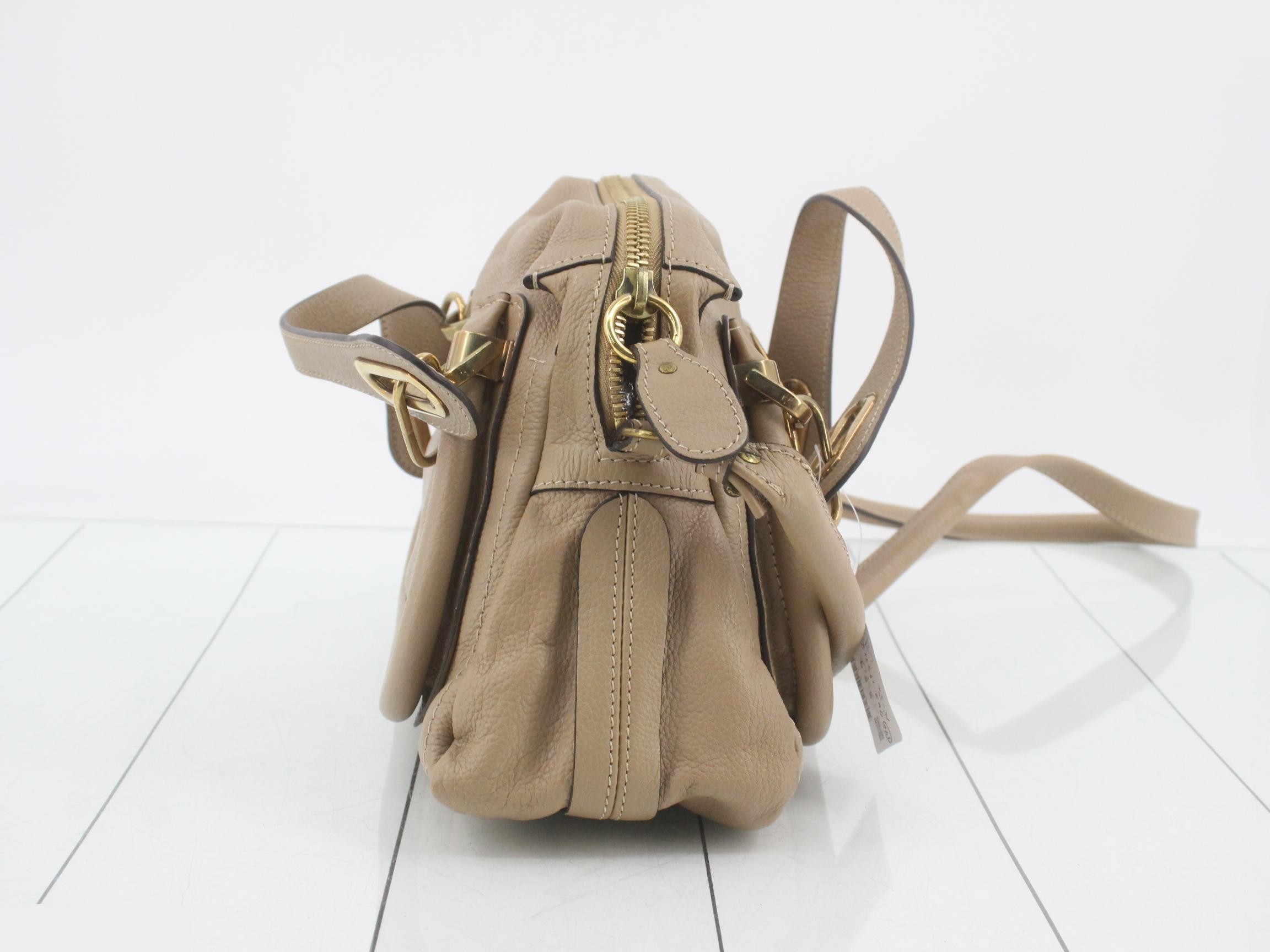 Paraty 2-Way Bag, Beige Leather — view 4