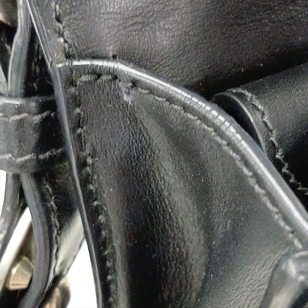 Cahier Calf Hair x Leather Shoulder Bag, Black, 1BD045 — view 11