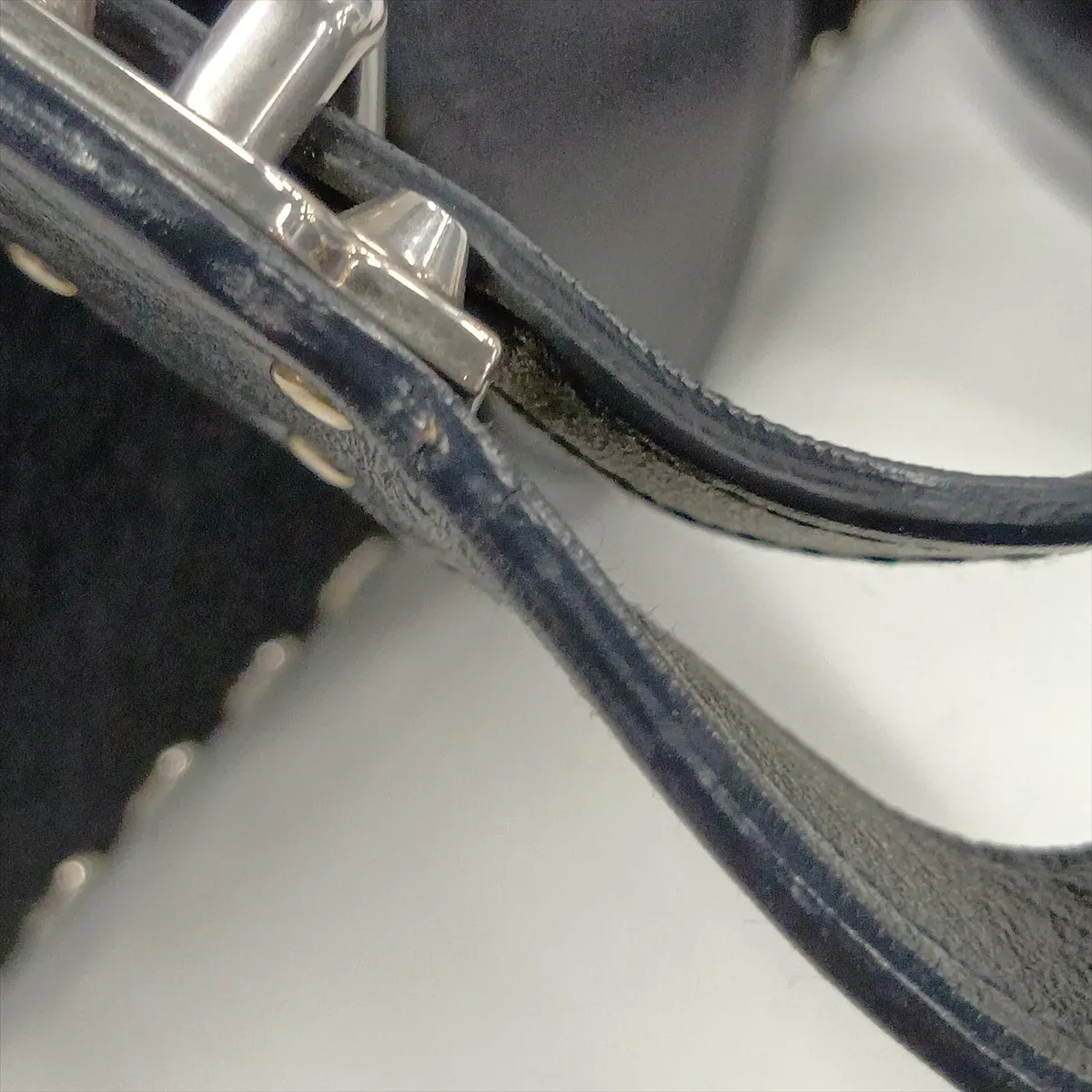 Cahier Calf Hair x Leather Shoulder Bag, Black, 1BD045 — view 14