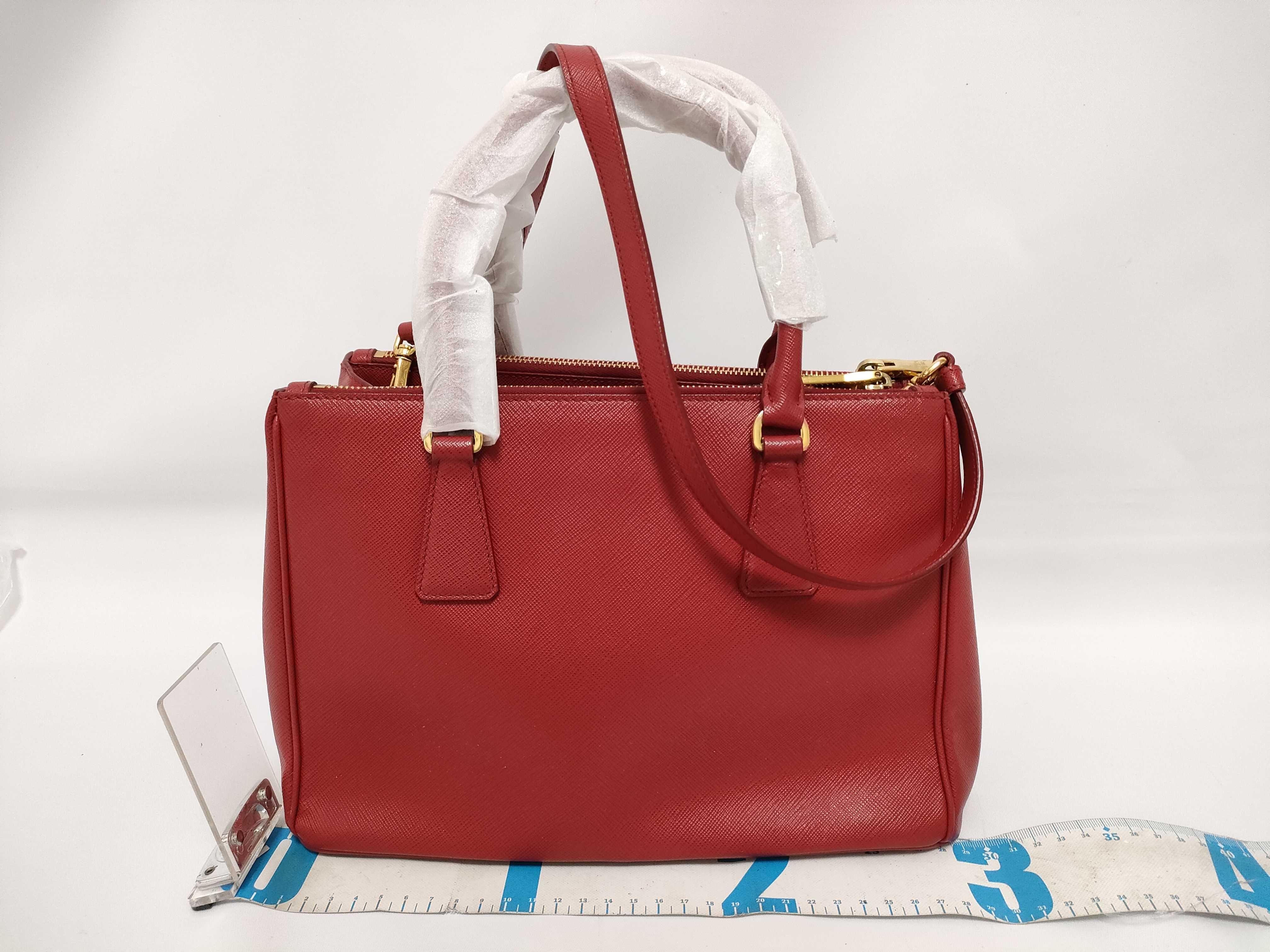 Galaxy Bag, Red Saffiano Leather Handbag — view 2