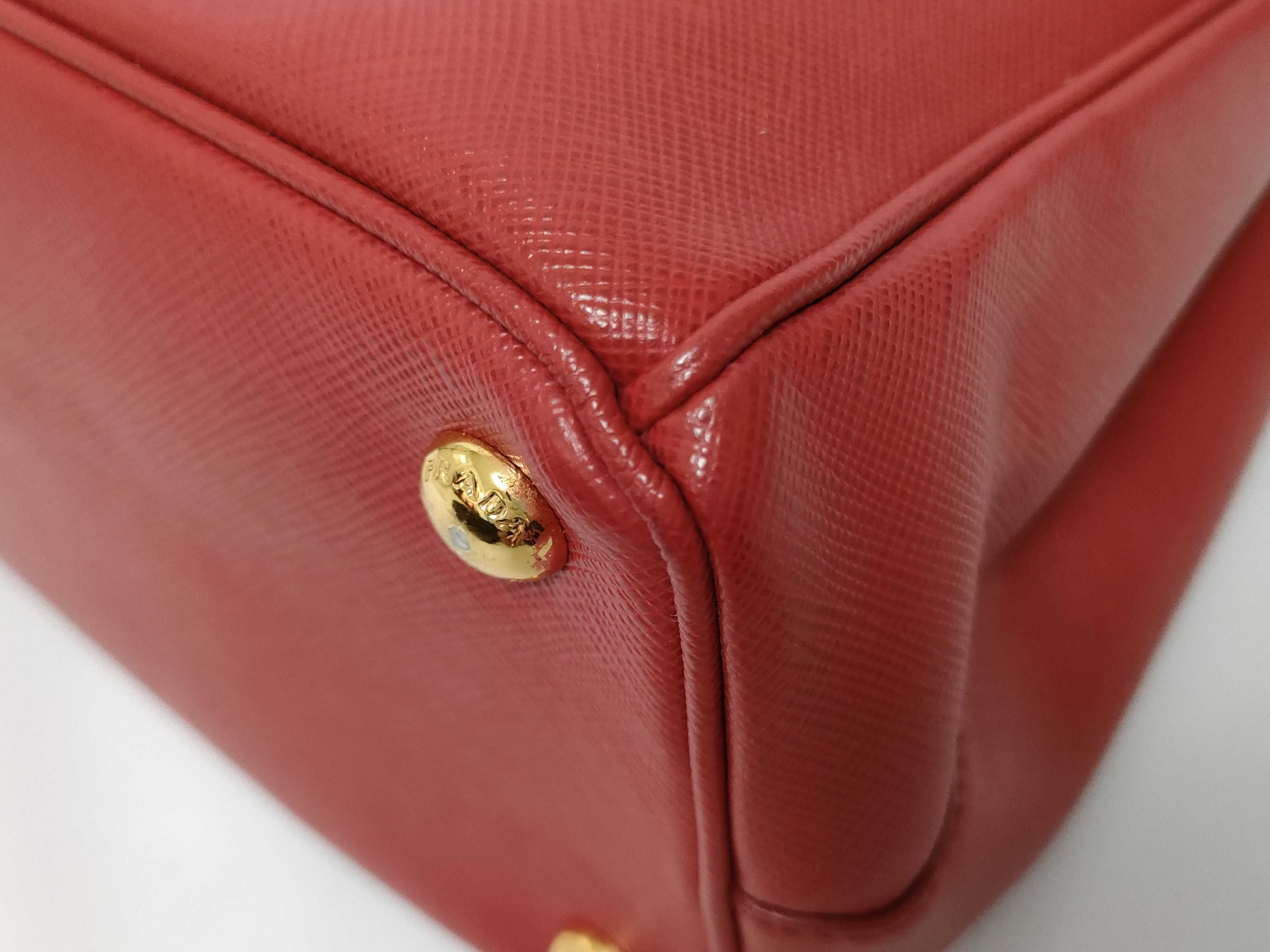 Galaxy Bag, Red Saffiano Leather Handbag — view 4
