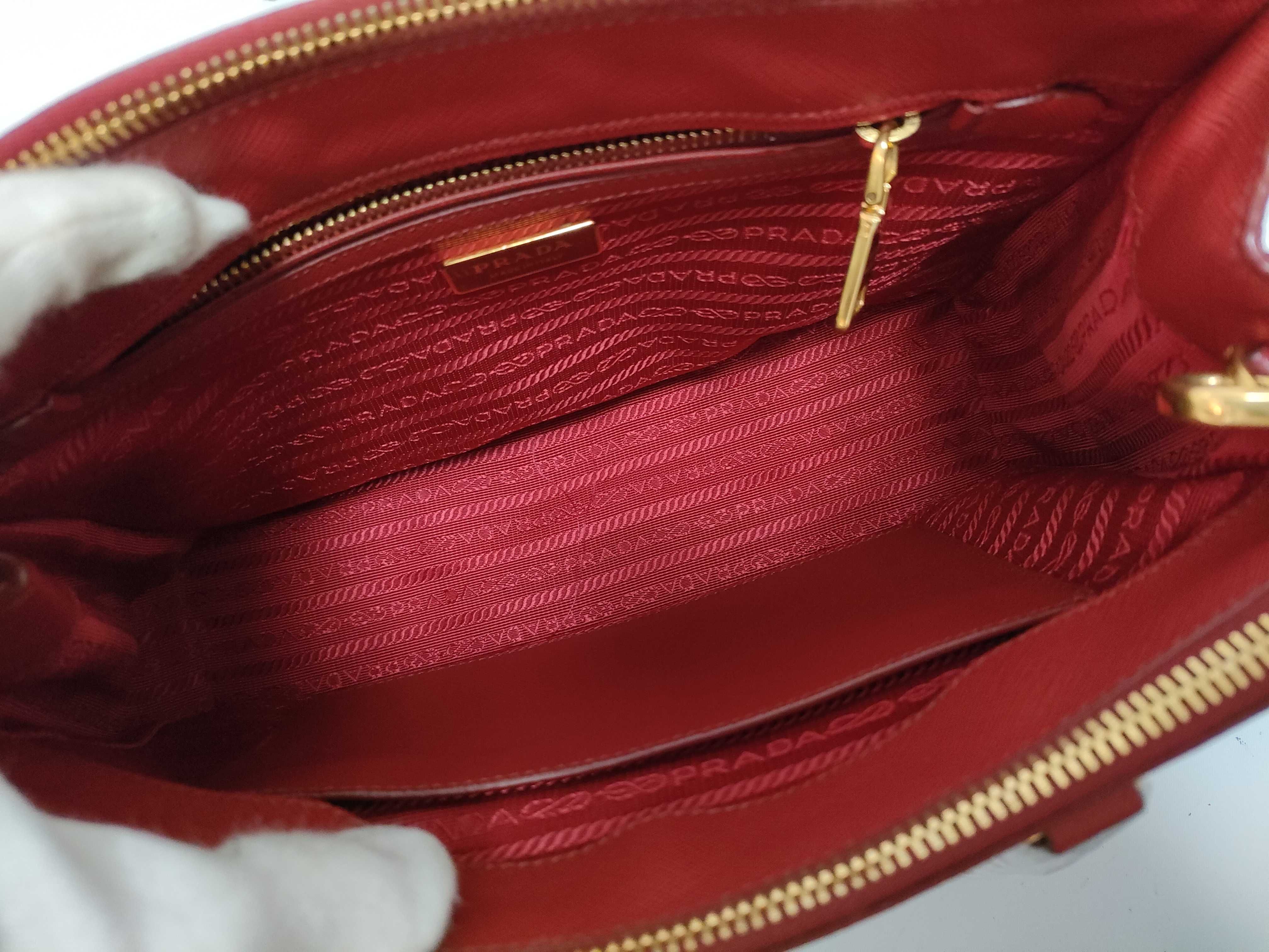 Galaxy Bag, Red Saffiano Leather Handbag — view 7