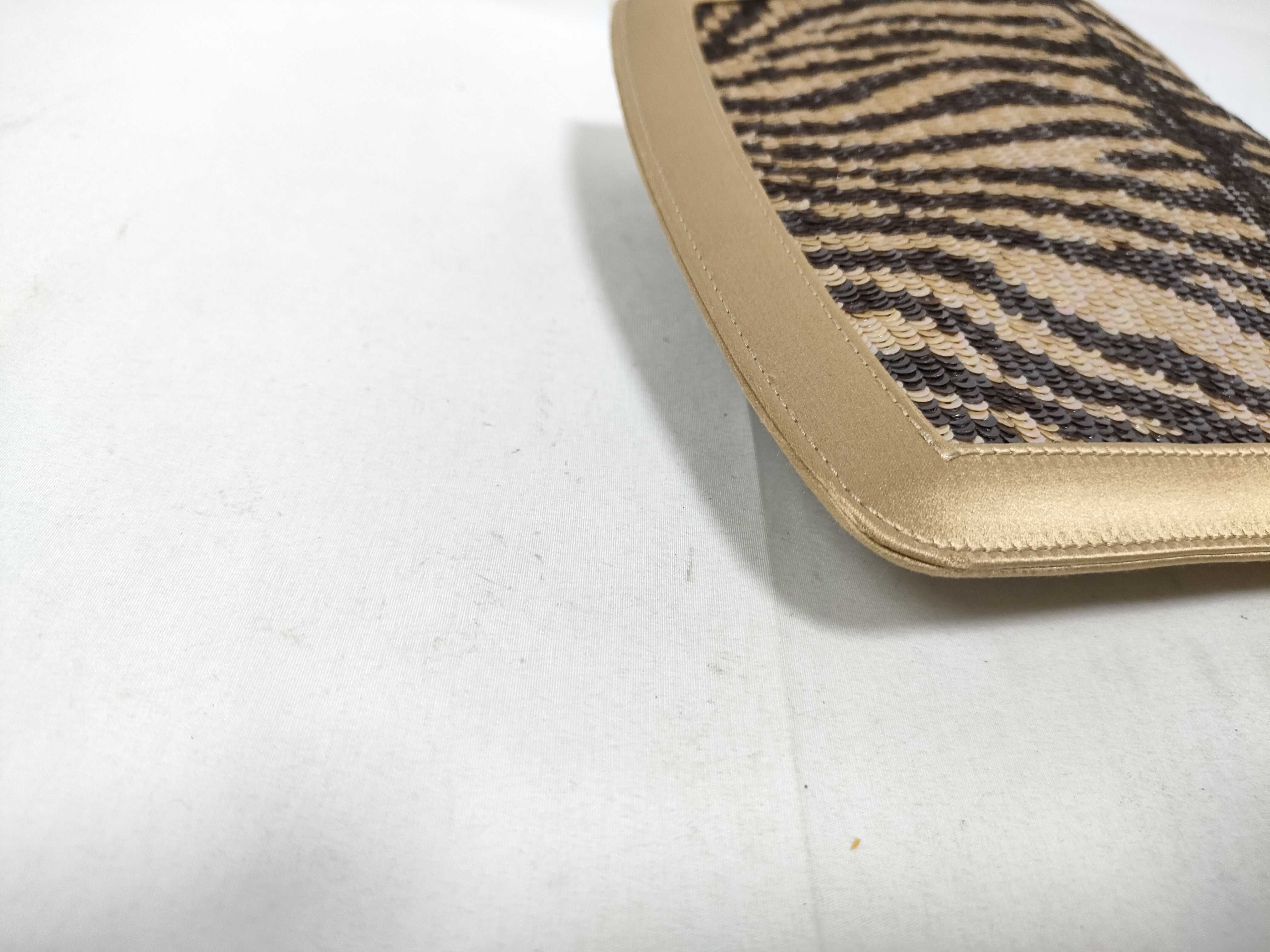 Sequin Tiger Satin Handbag — view 4