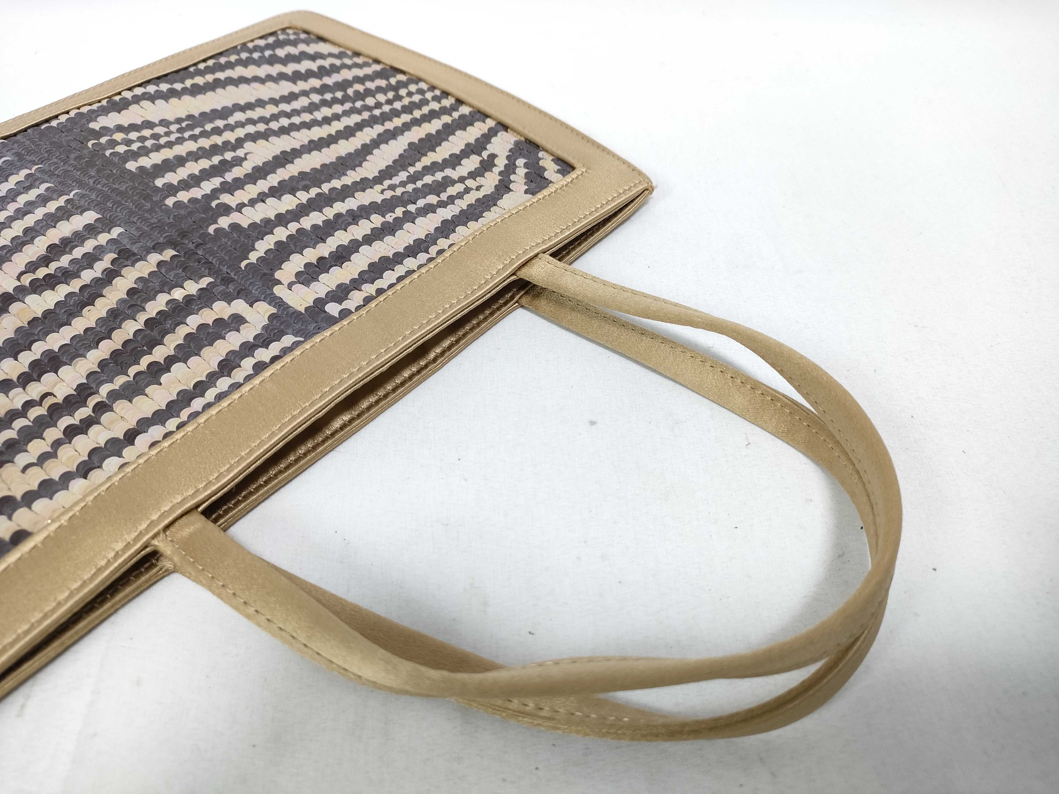 Sequin Tiger Satin Handbag — view 8