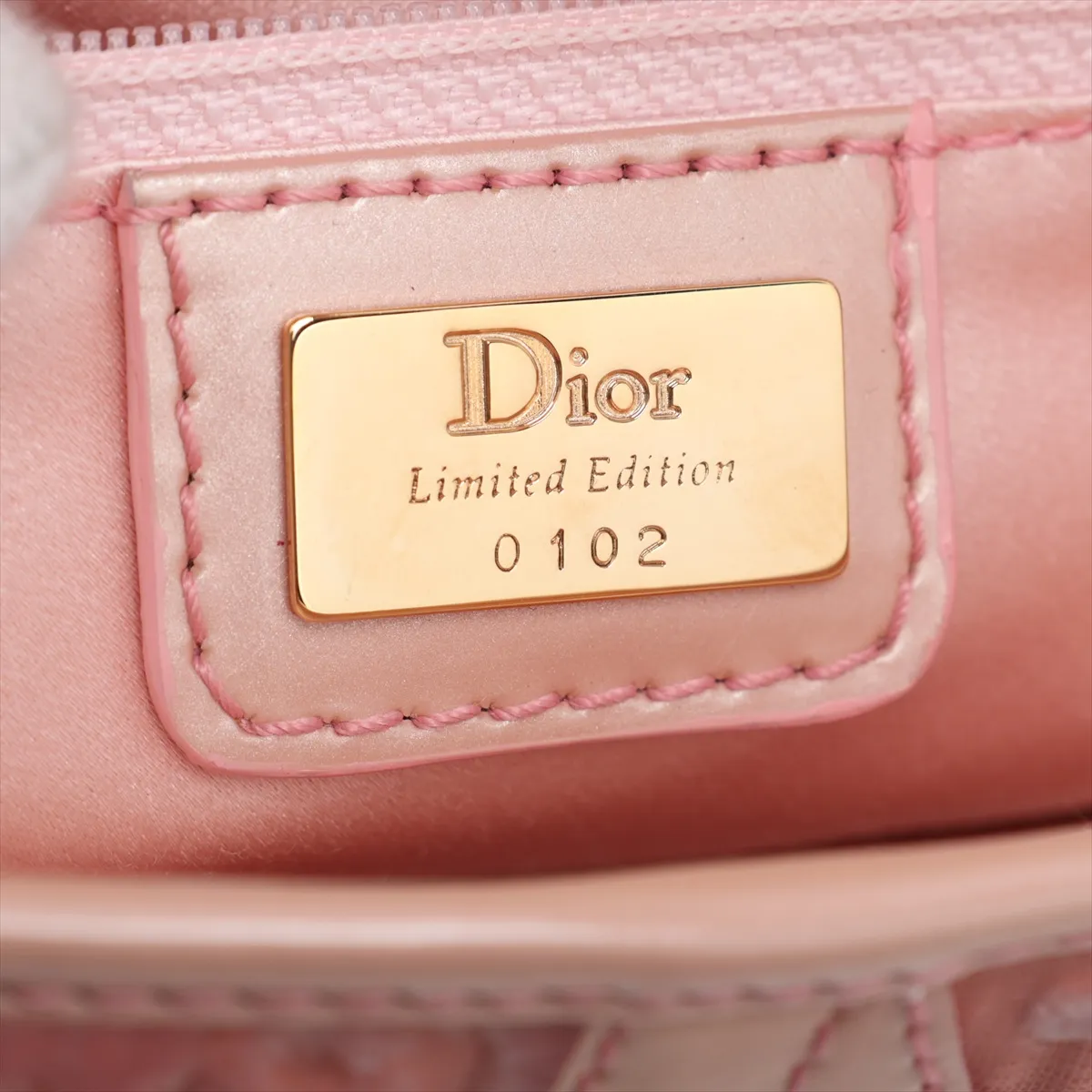 Saddle Bag, Velour Chain Handbag, Pink, Unsigned Guarantee Card — view 8