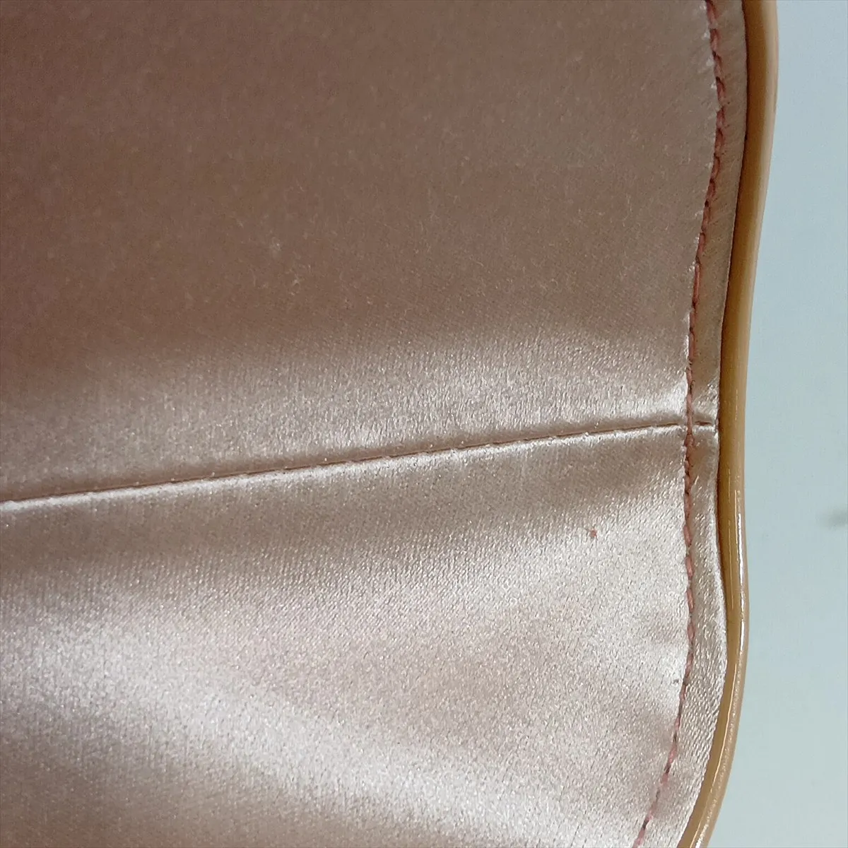 Saddle Bag, Velour Chain Handbag, Pink, Unsigned Guarantee Card — view 10