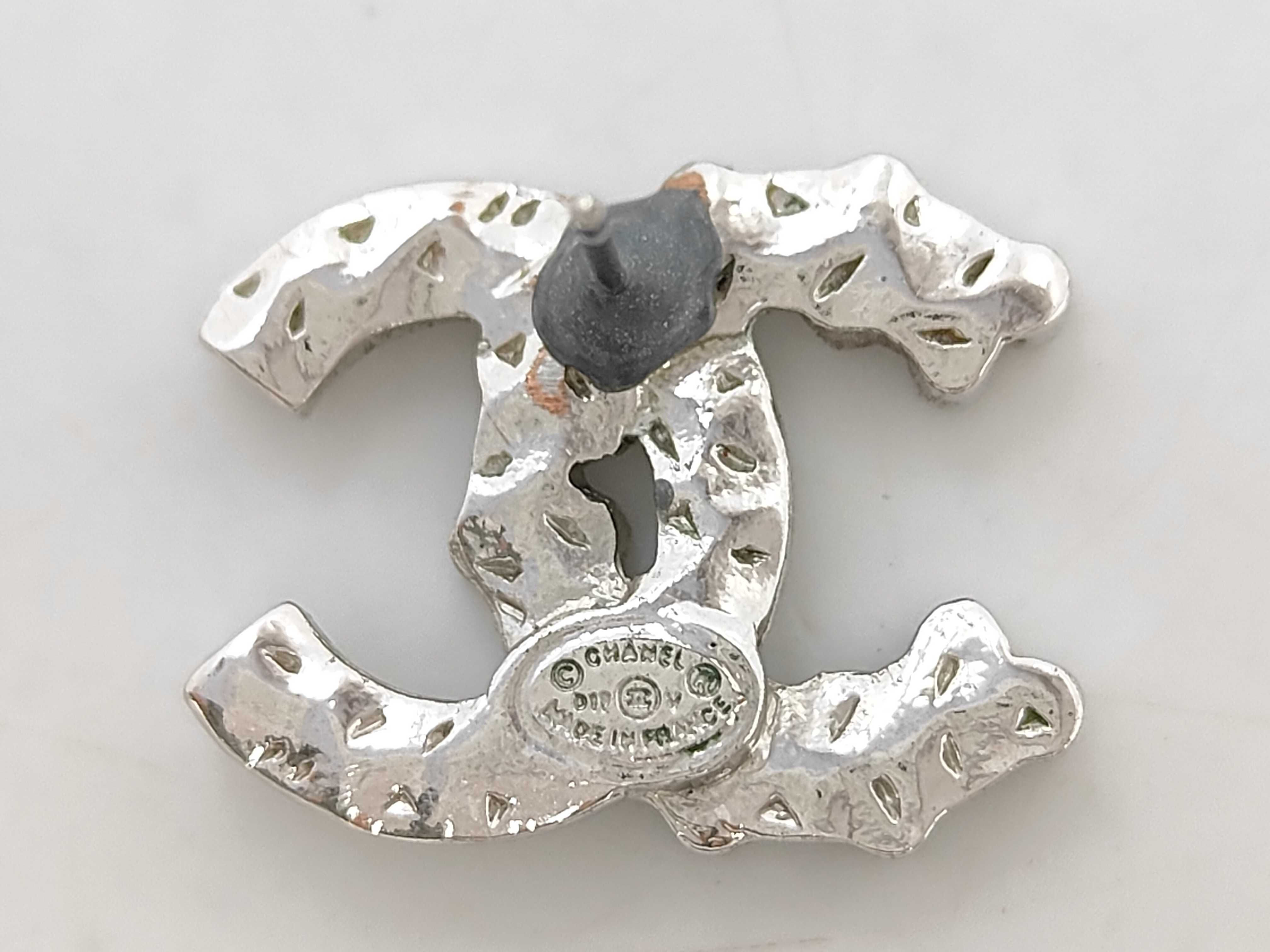 Coco Mark Silver Rhinestone Earring (Single Earring) D19V — view 2