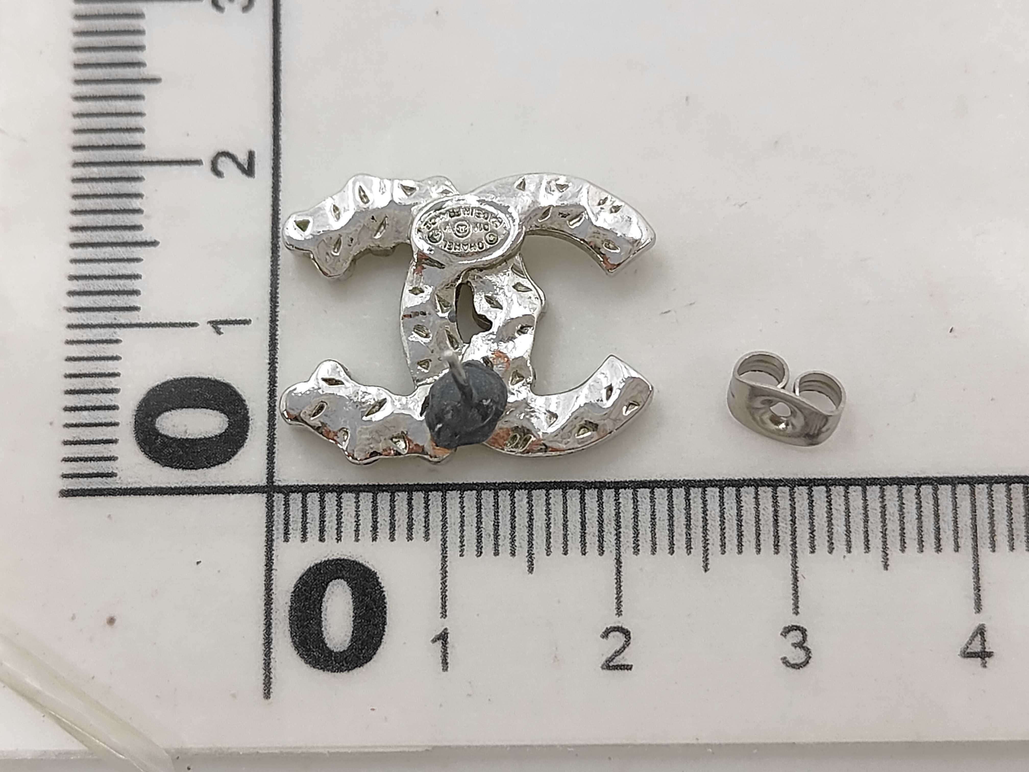 Coco Mark Silver Rhinestone Earring (Single Earring) D19V — view 8
