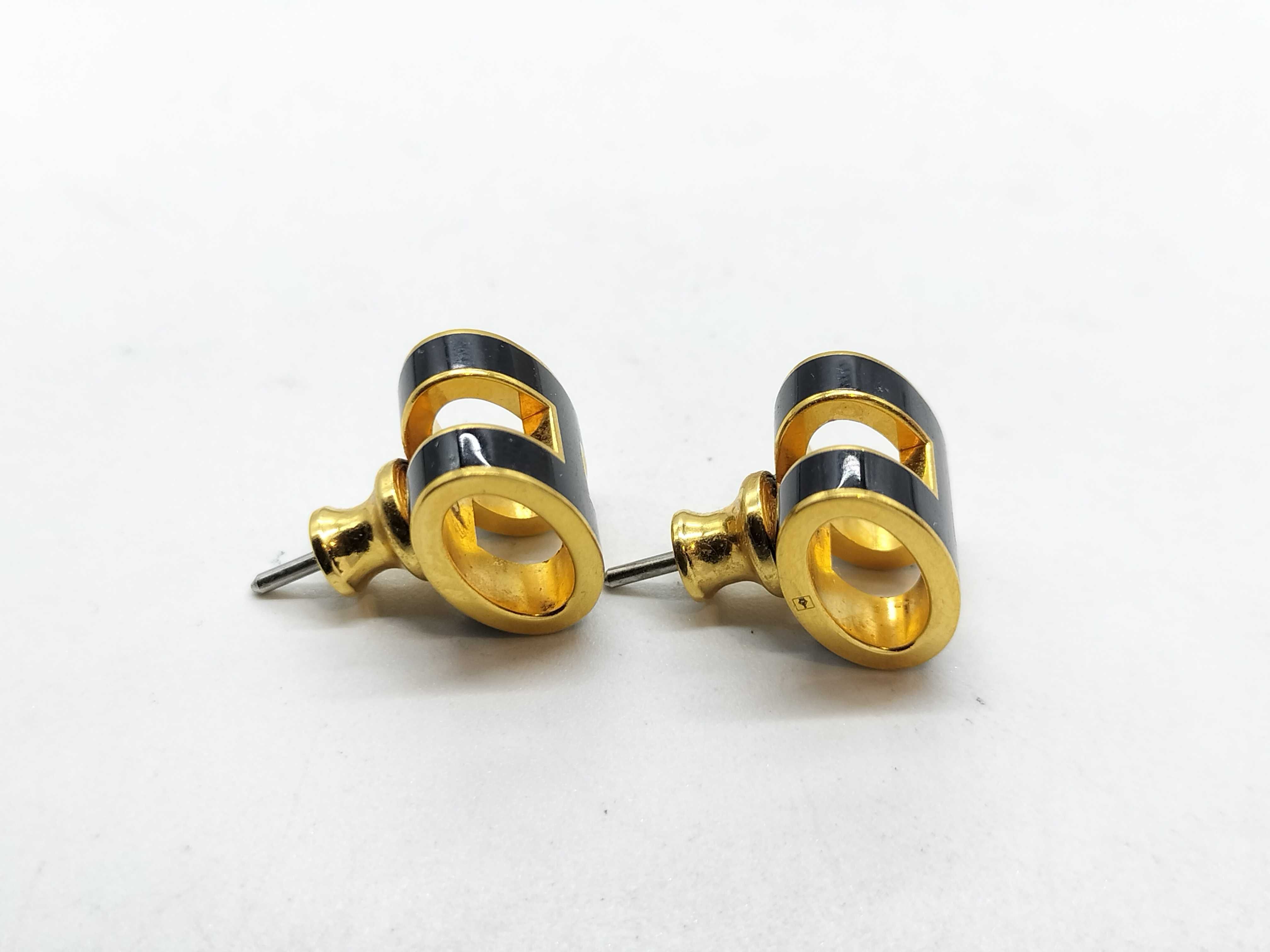 Pop H Earrings GD/BK Earrings — view 3