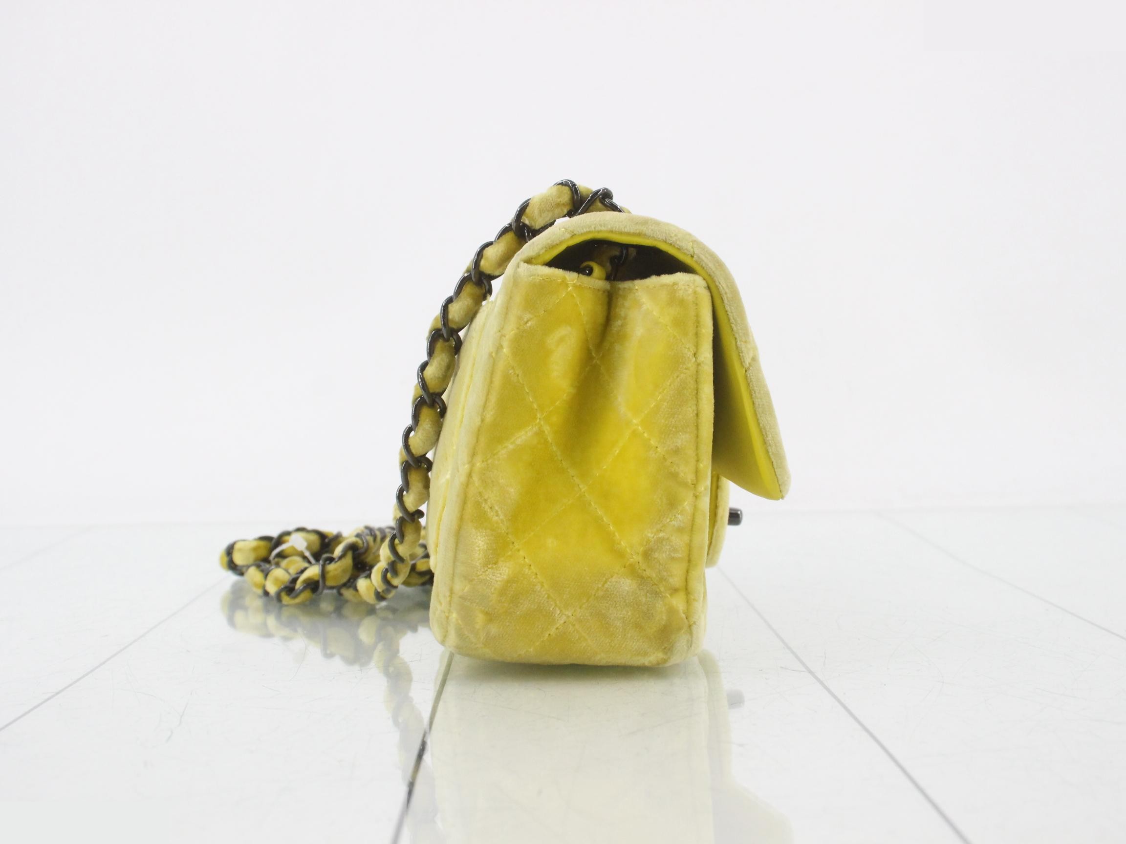 Suede Mini Matelassé Shoulder Bag — view 4