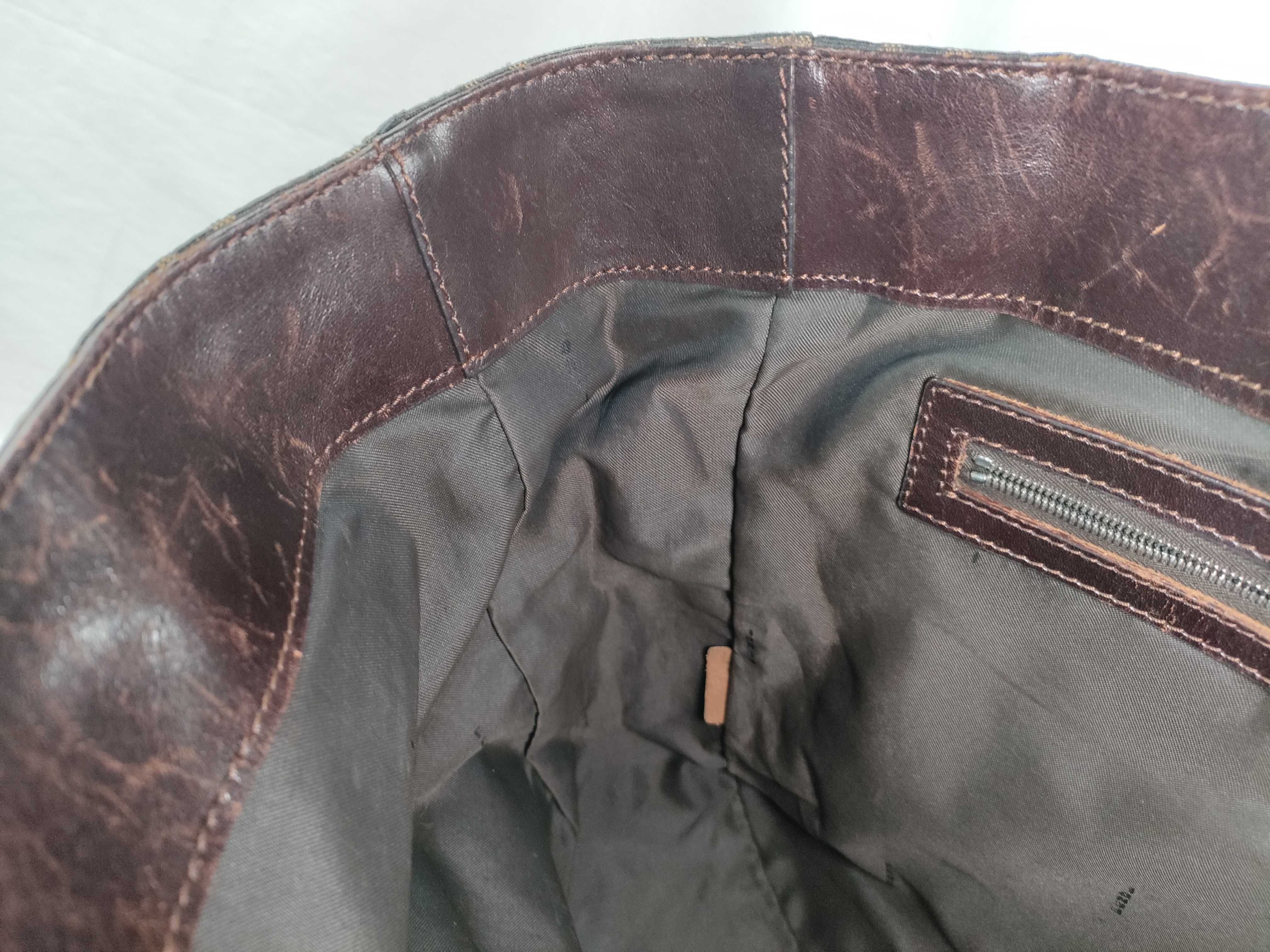 Zucca pattern tote bag, Fendi Zucca canvas leather tote bag — view 11