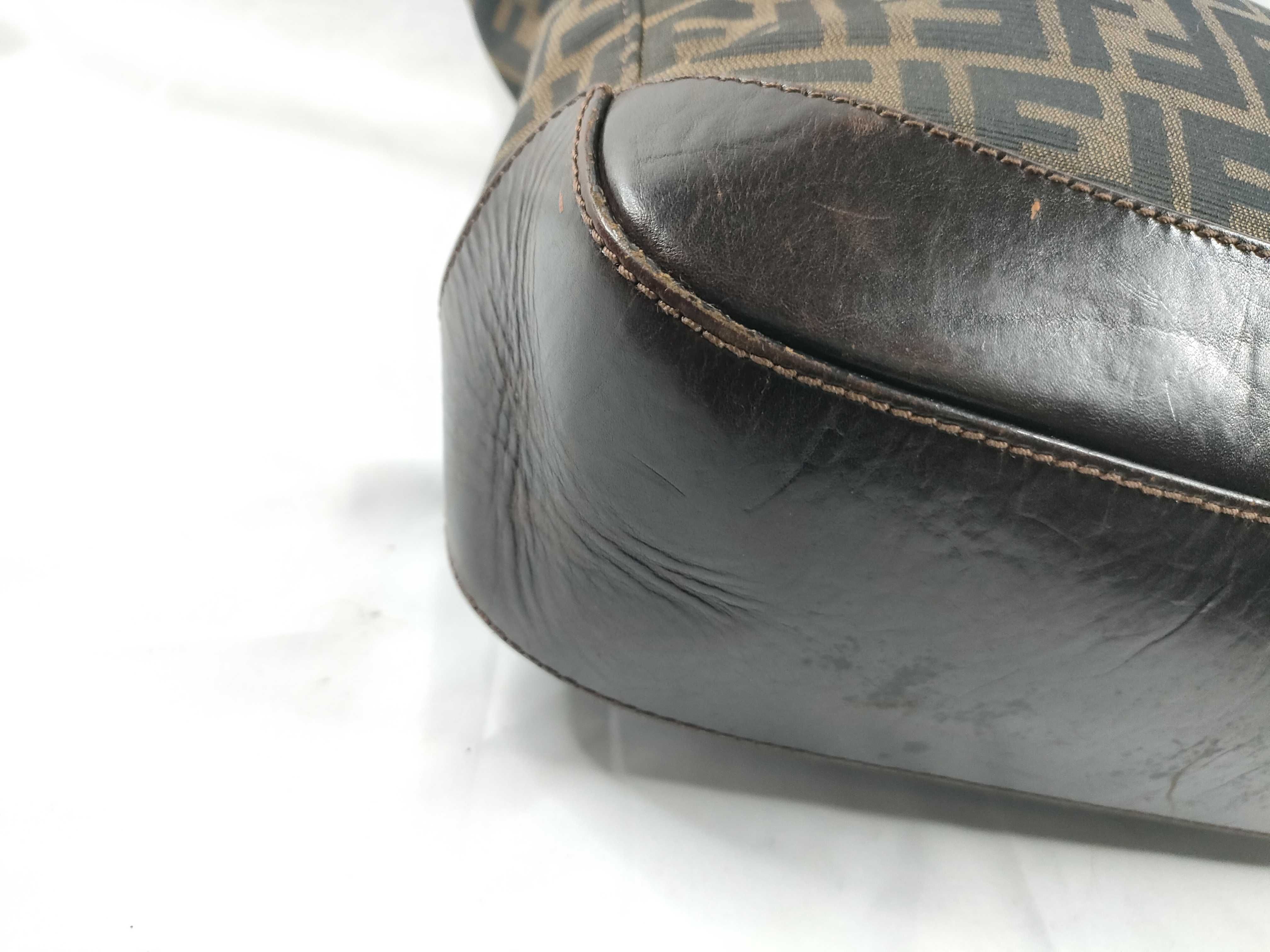 Zucca pattern tote bag, Fendi Zucca canvas leather tote bag — view 3