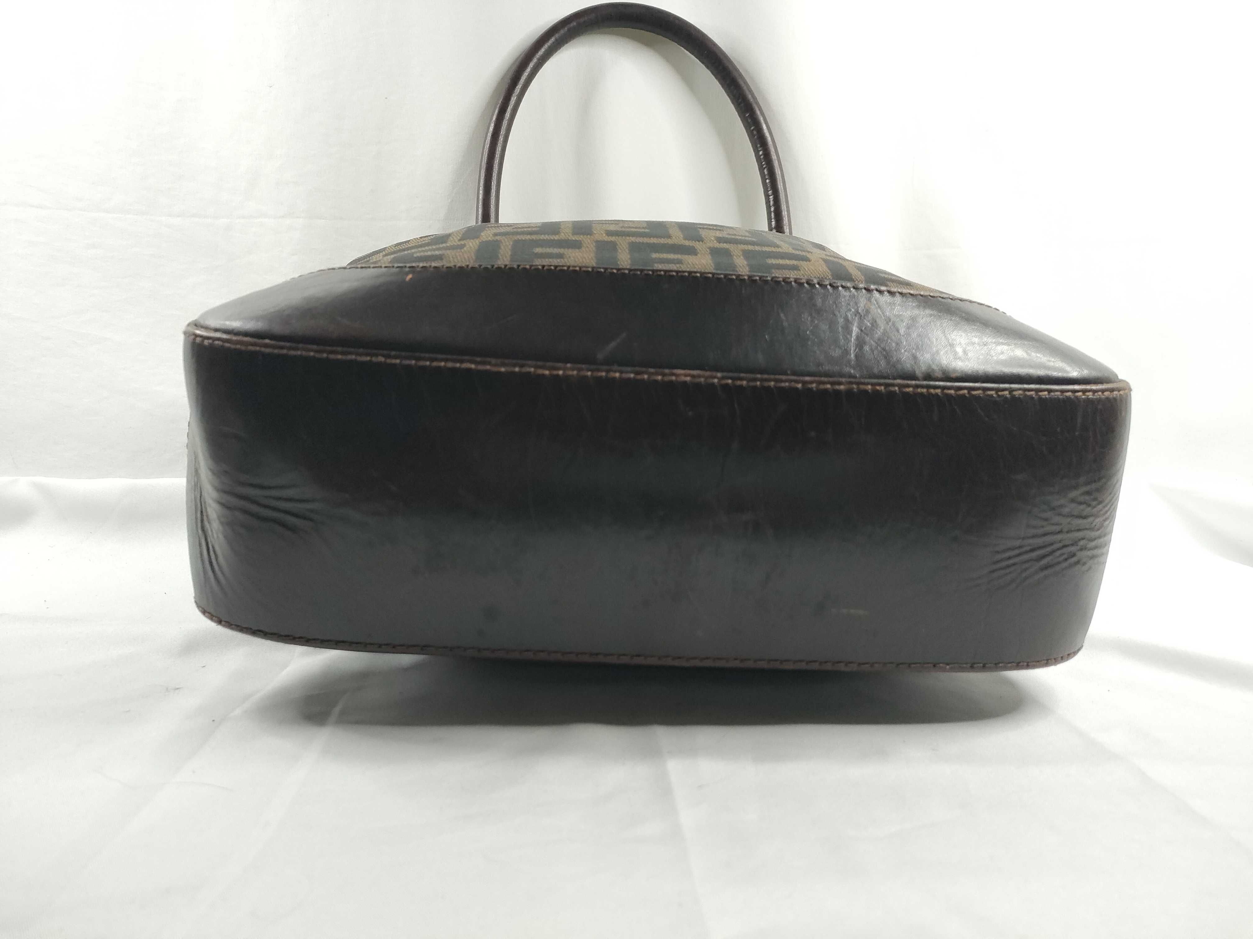 Zucca pattern tote bag, Fendi Zucca canvas leather tote bag — view 4