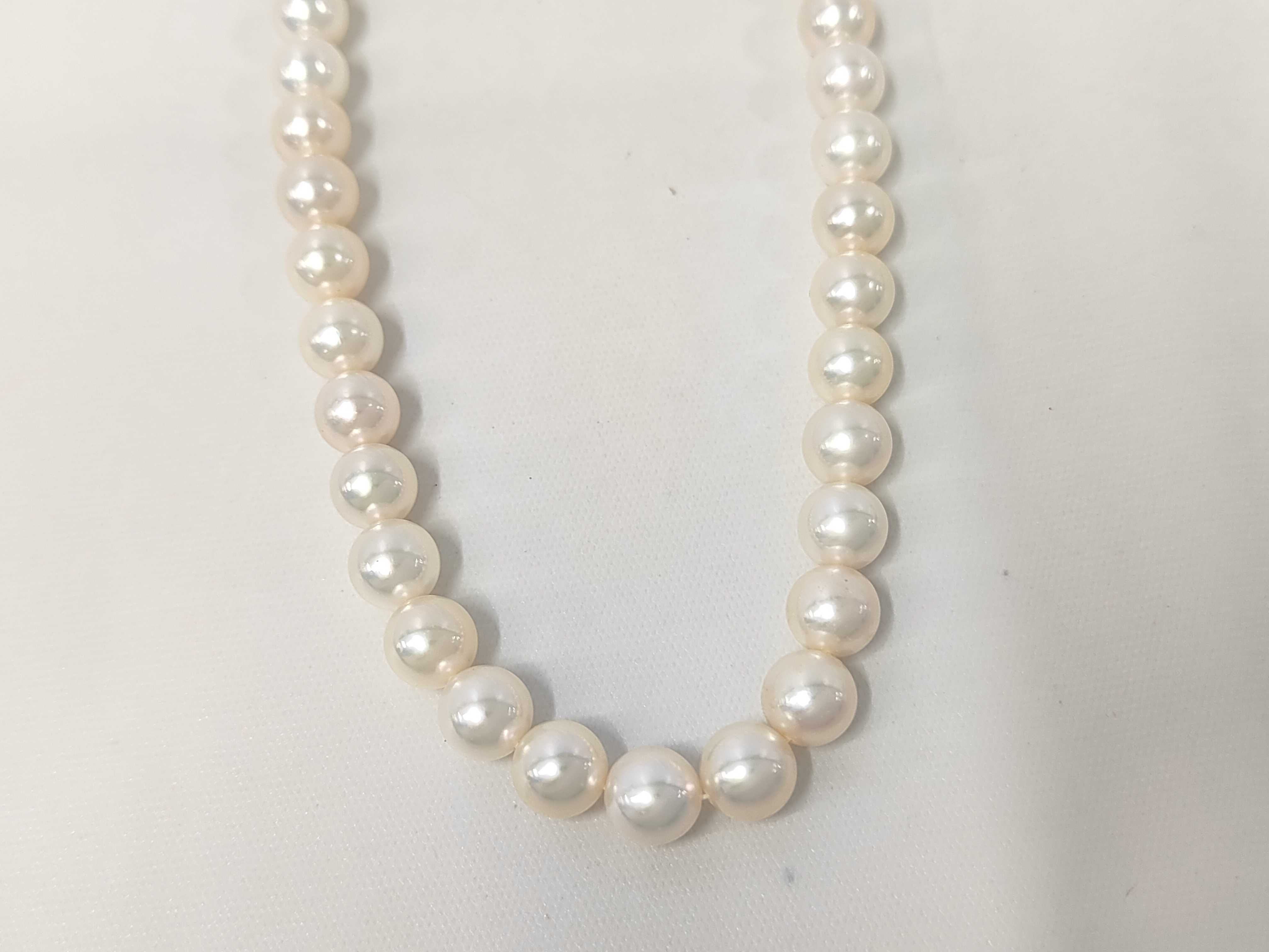 Jewelry Maki Akoya Pearl Necklace 7mm-7.5mm SV925 Necklace — view 2