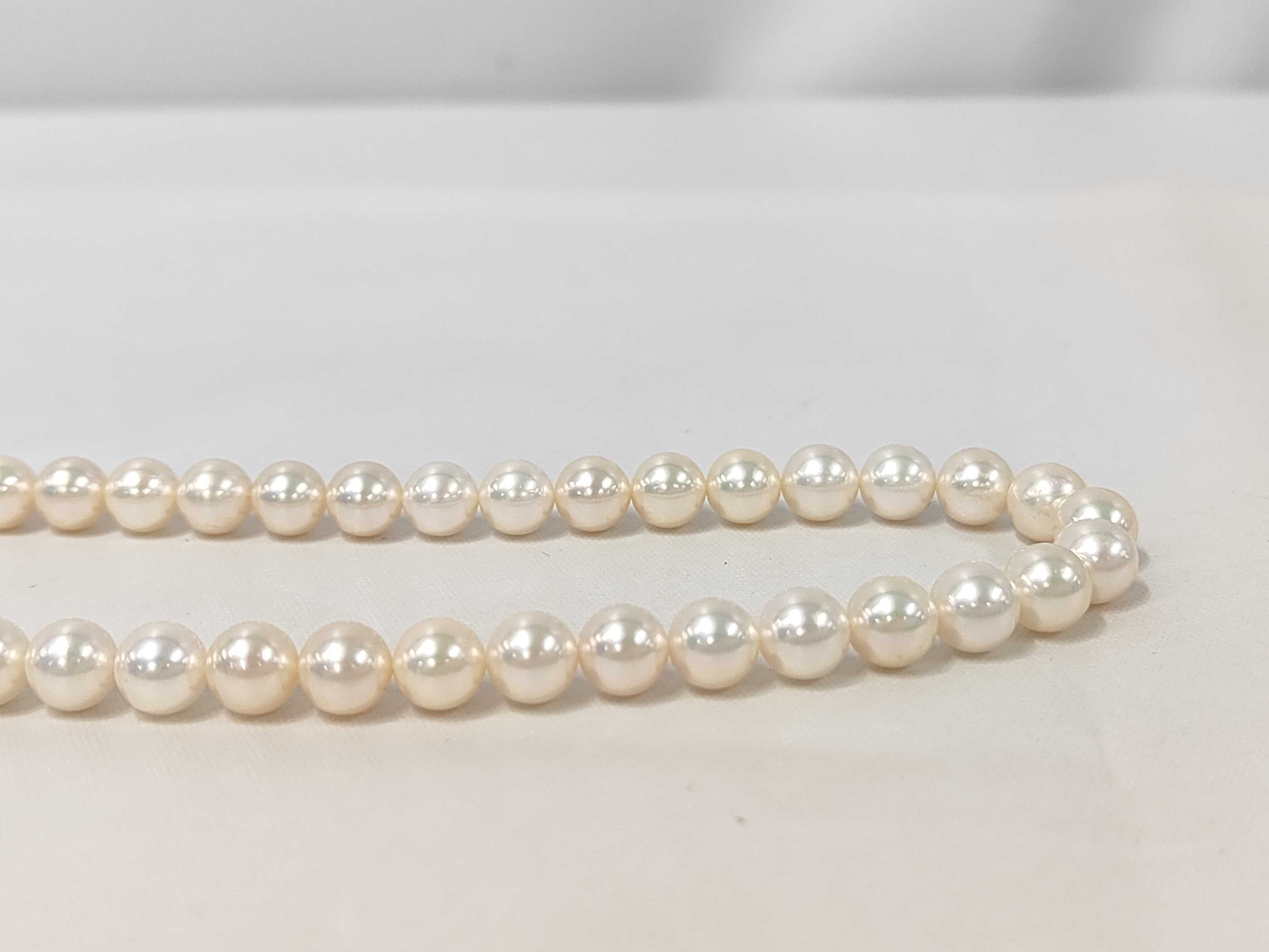 Jewelry Maki Akoya Pearl Necklace 7mm-7.5mm SV925 Necklace — view 3