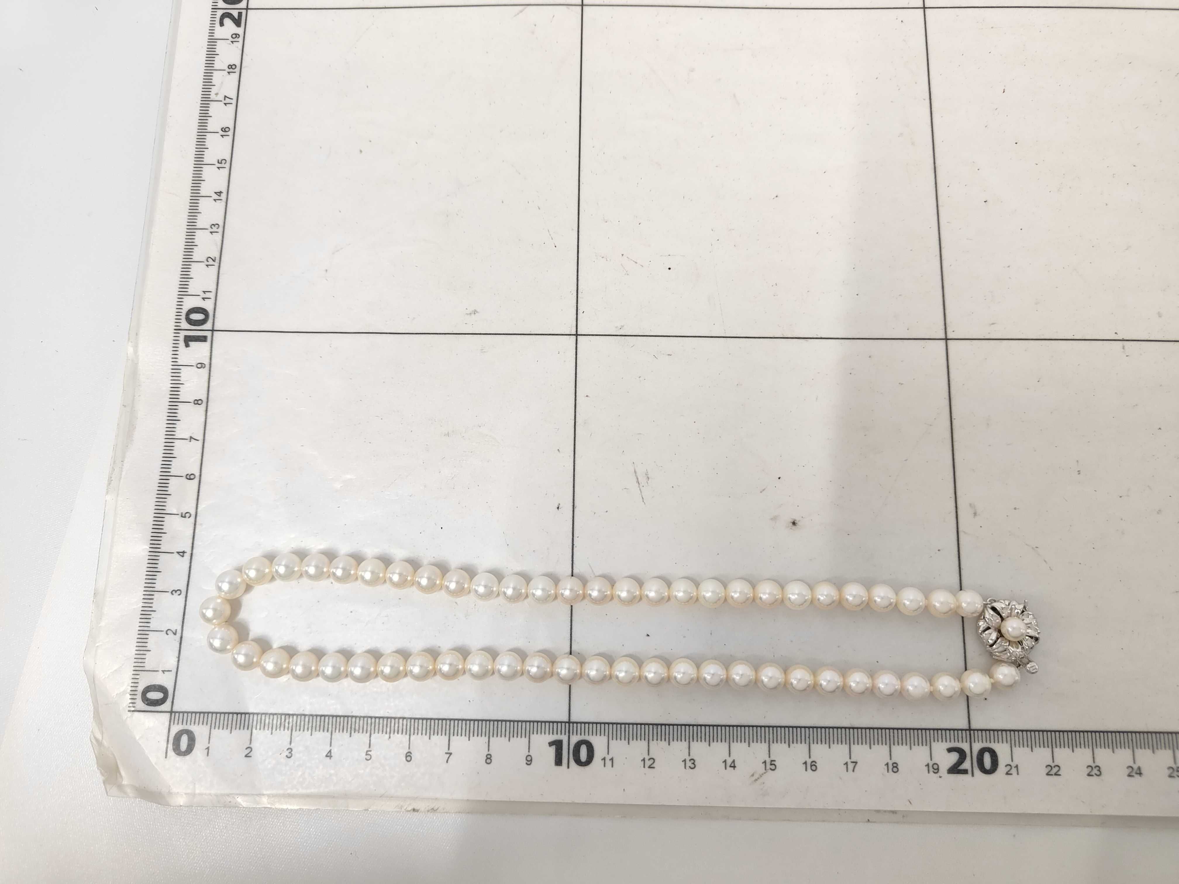 Jewelry Maki Akoya Pearl Necklace 7mm-7.5mm SV925 Necklace — view 8