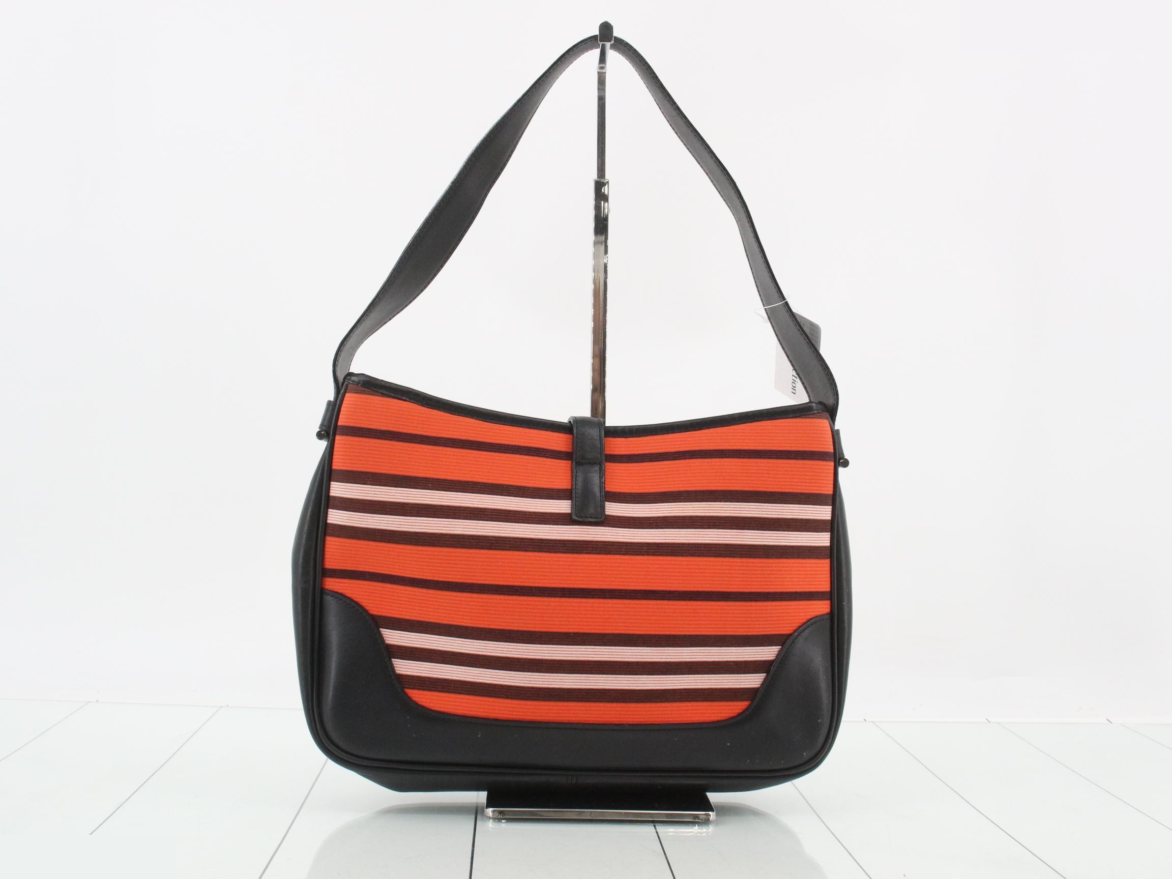 Other lines: Bags, One-shoulder bags, Stripe, Orange, Black — view 2