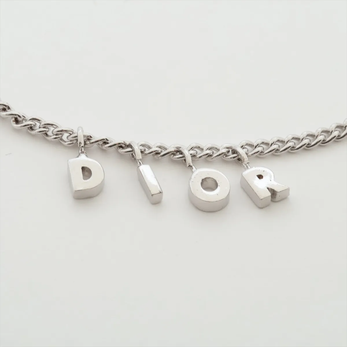 logo bracelet, metal, silver. Shows signs of wear, — view 2