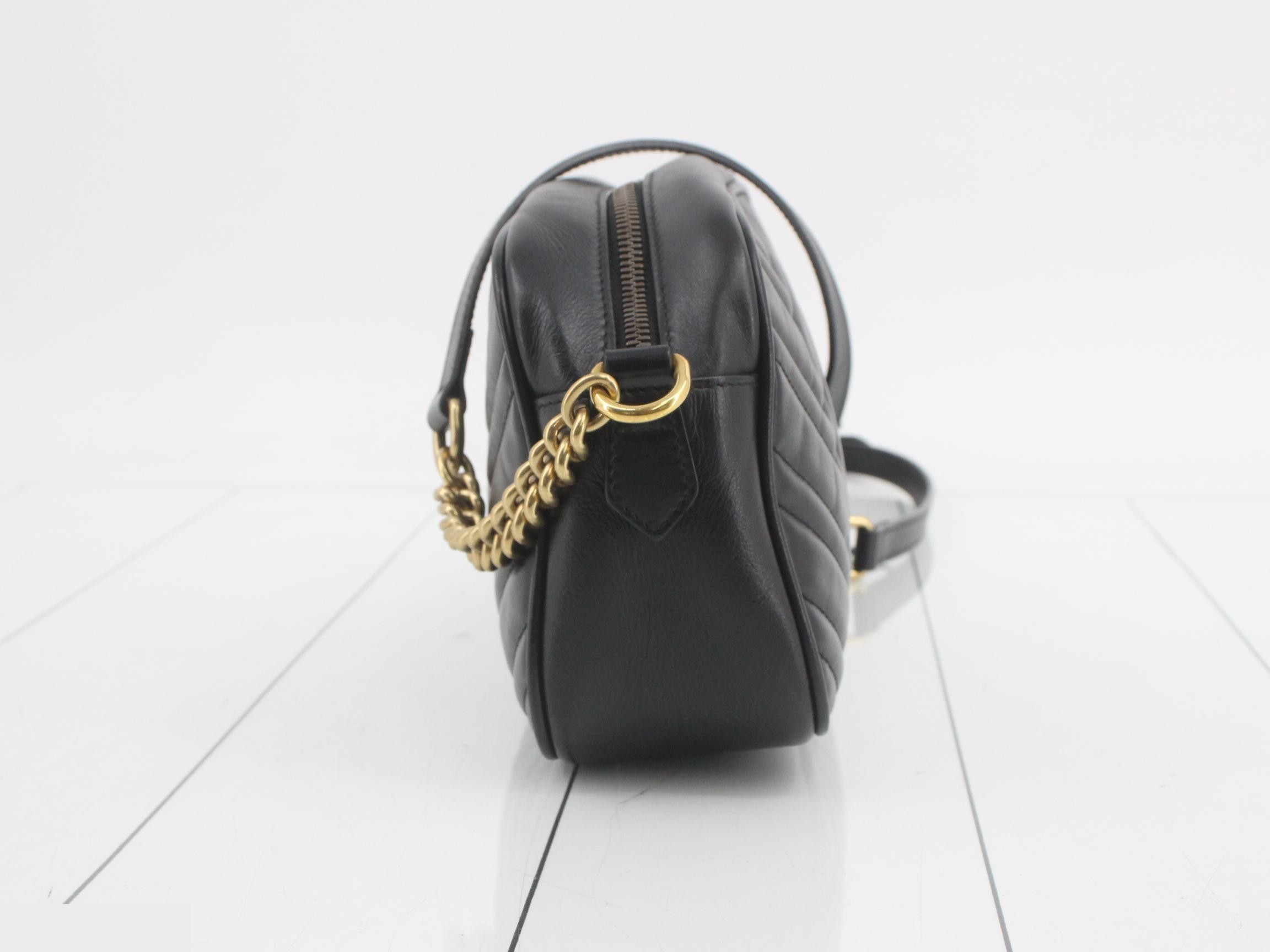 447632 Marmont Chain Shoulder Bag - Black — view 3