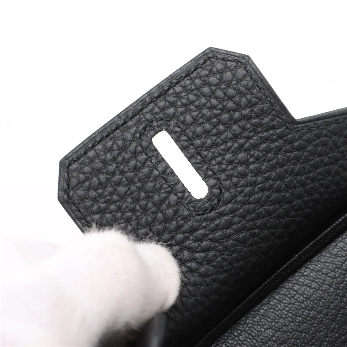 [Individually wrapped] Hermes Birkin 25 LeTourne Togo Black Gold Hardware K:2025 — view 12