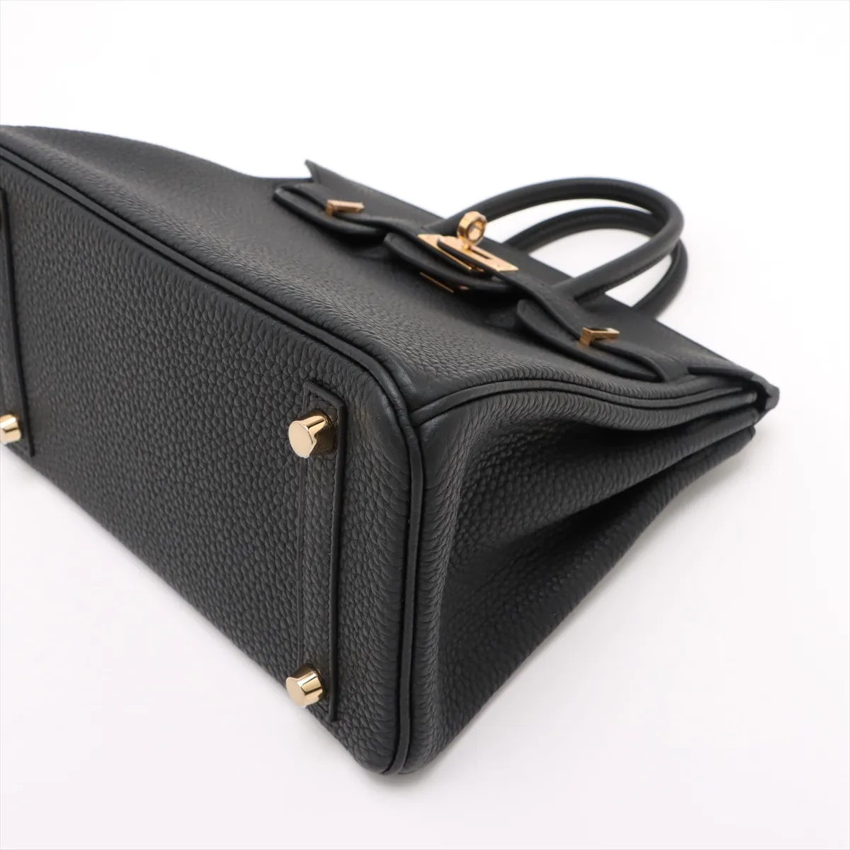 [Individually wrapped] Hermes Birkin 25 LeTourne Togo Black Gold Hardware K:2025 — view 3