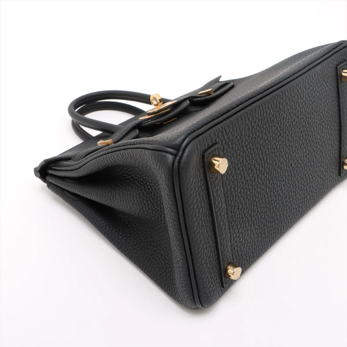 [Individually wrapped] Hermes Birkin 25 LeTourne Togo Black Gold Hardware K:2025 — view 4