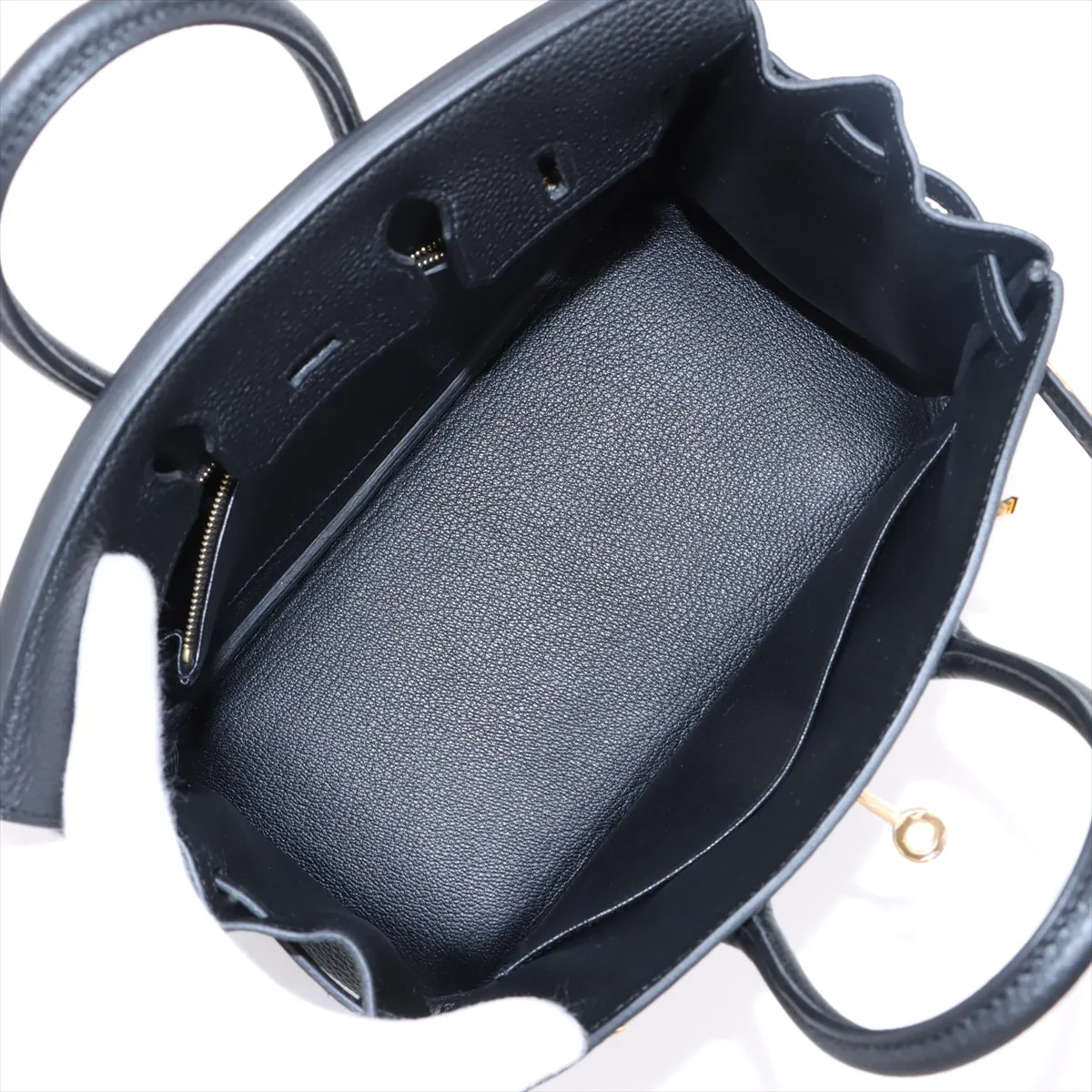 [Individually wrapped] Hermes Birkin 25 LeTourne Togo Black Gold Hardware K:2025 — view 7