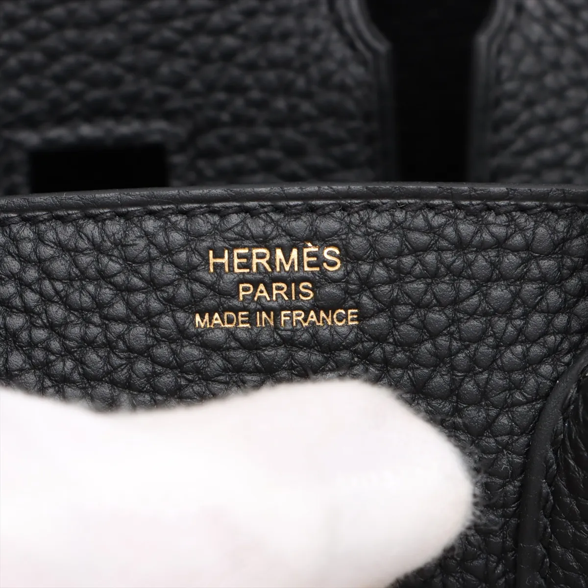 [Individually wrapped] Hermes Birkin 25 LeTourne Togo Black Gold Hardware K:2025 — view 10