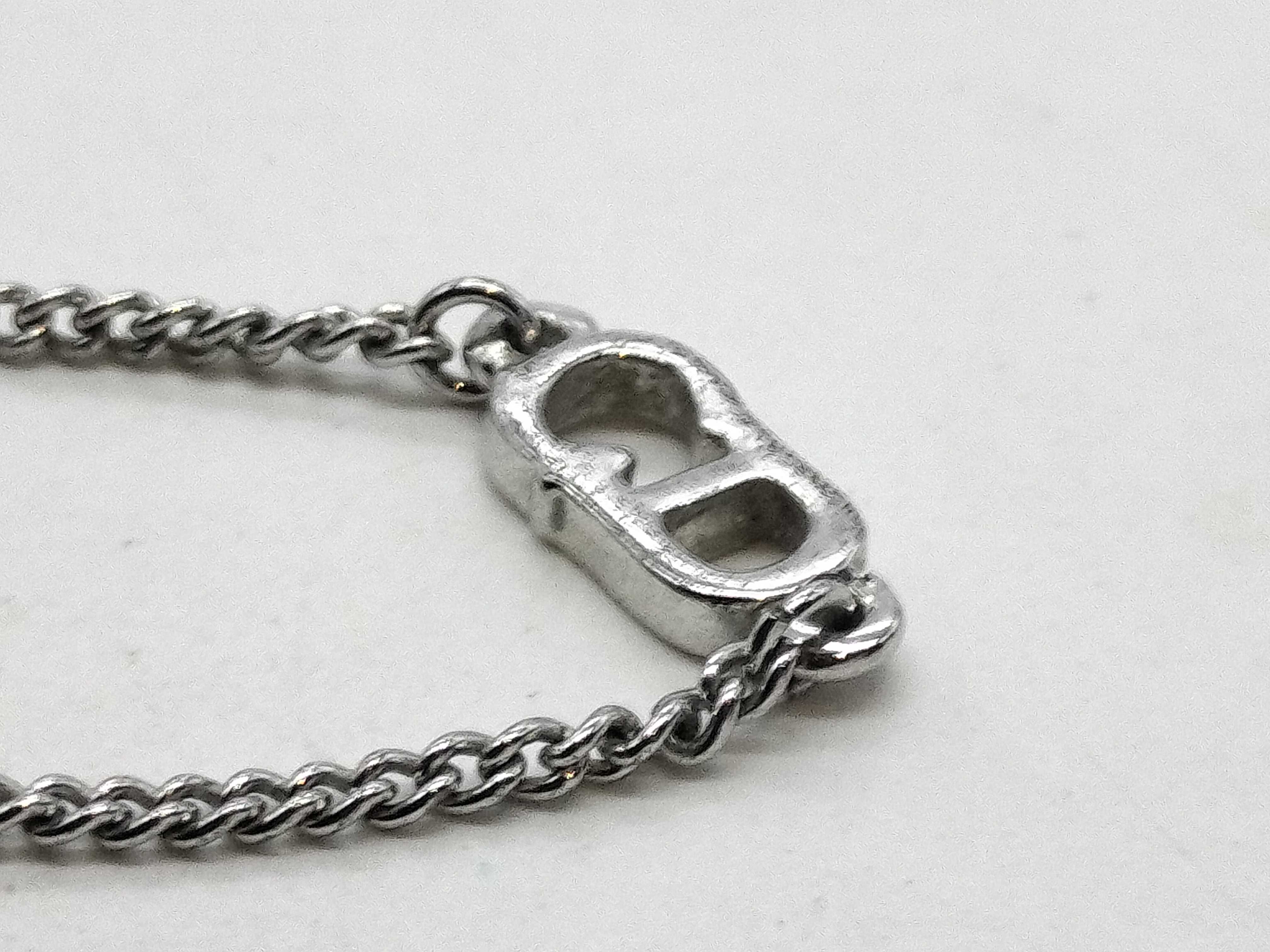 CD Logo Silver Bracelet (Bracelet/Bangle) — view 2